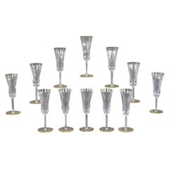 12 St. Louis "Apollo" Flutes with Gold