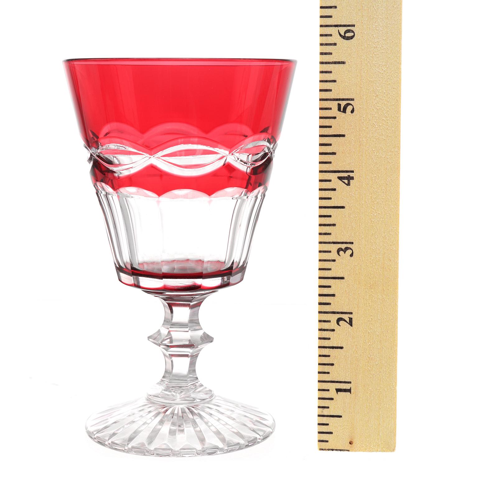 Early 20th Century 12 St. Louis Cranberry Water Goblets For Sale