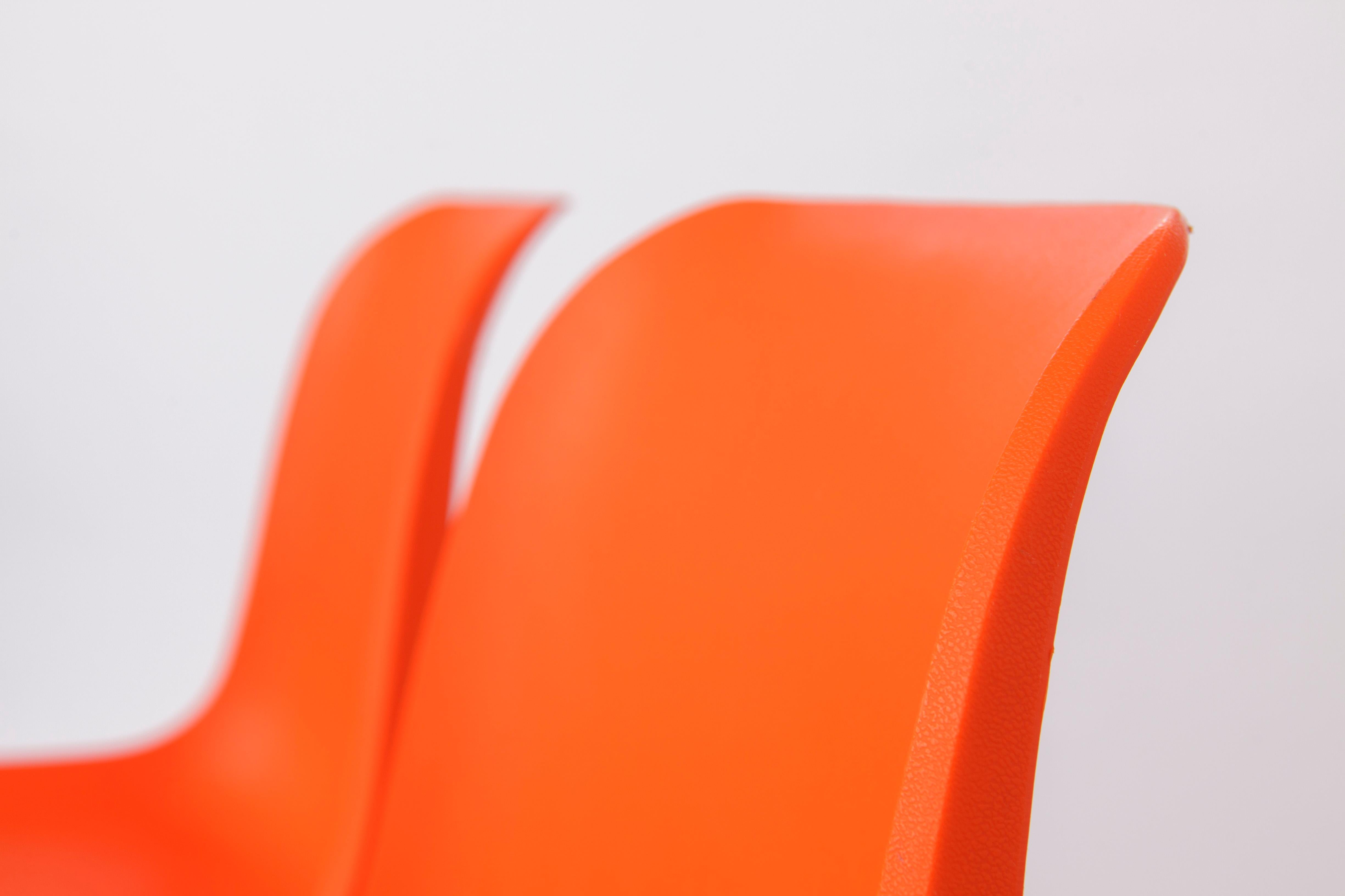 12 Stacking Chairs Vintage 1970s, Germany For Sale 5