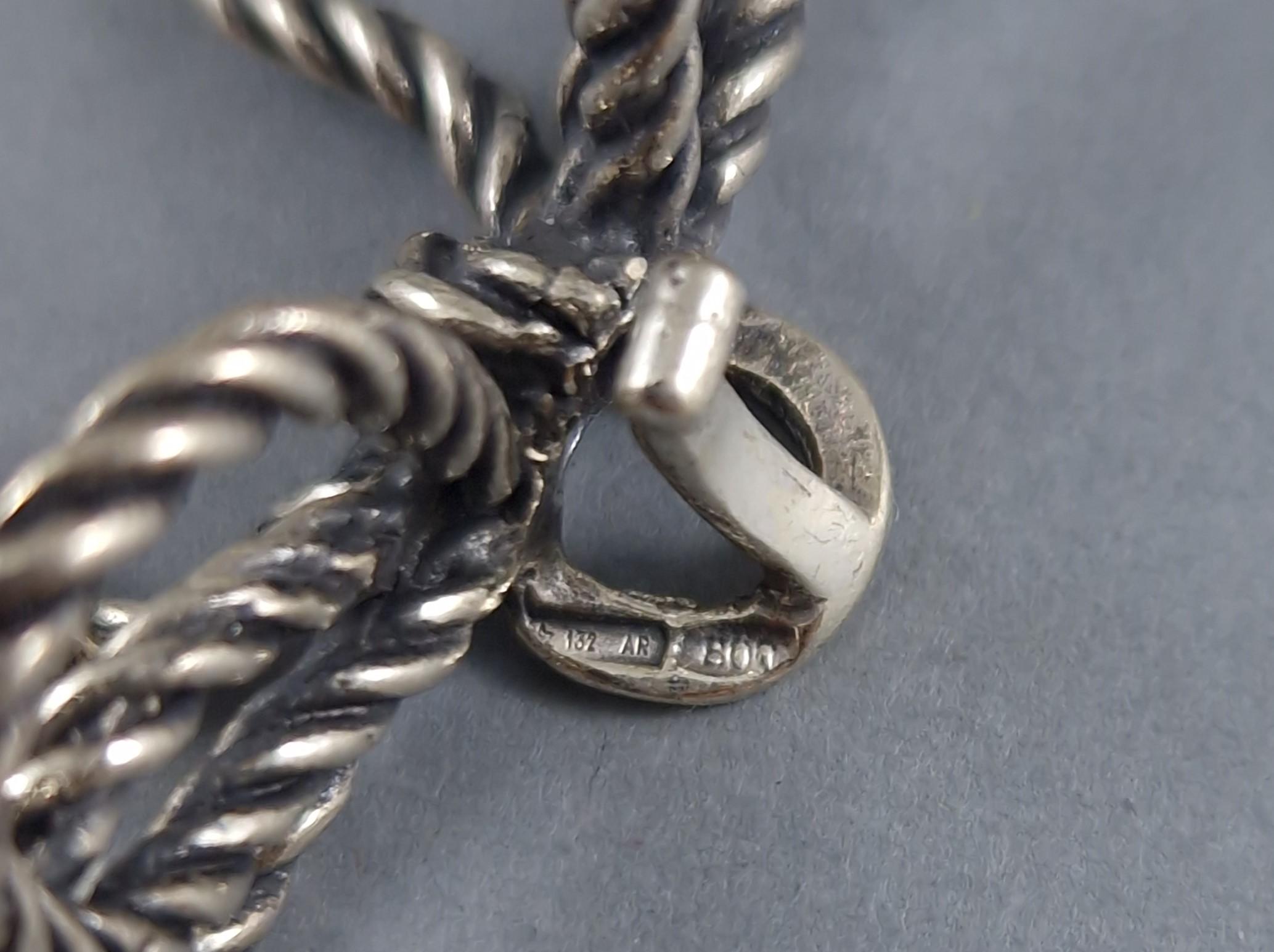 Argento 925 12 portacartellini a forma di fiocco in argento sterling in vendita