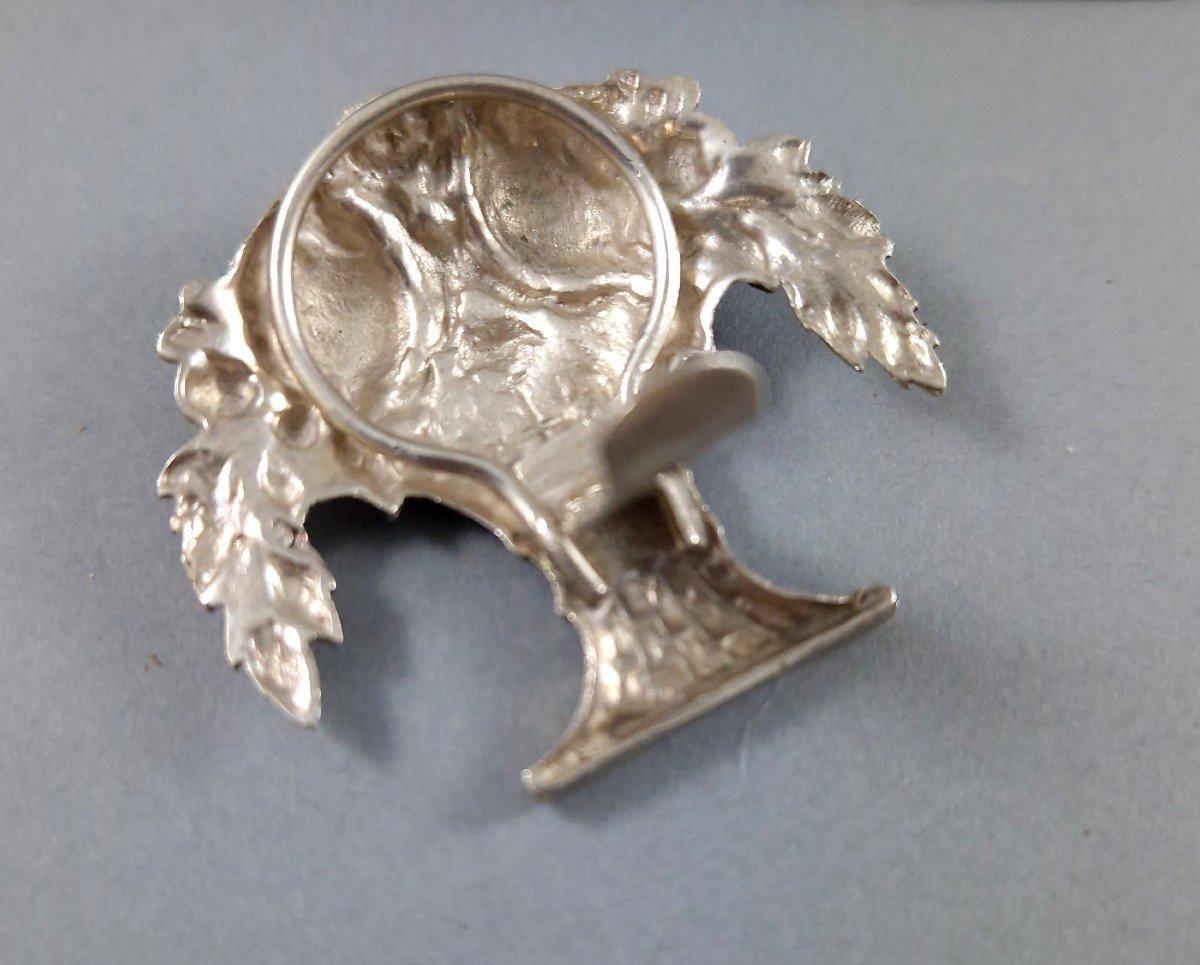 12 Sterling Silver Place Card Holders Flowers For Sale 2