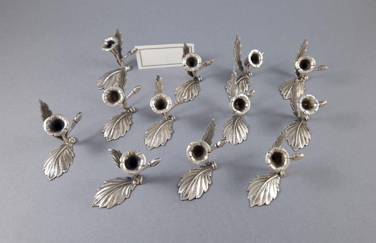 12 portabiglietti da visita in argento sterling In condizioni ottime in vendita a Saint-Ouen, FR