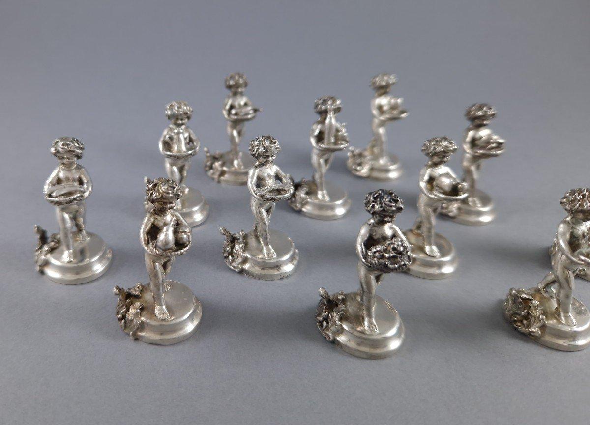 Fine XX secolo 12 portabiglietti da visita in argento sterling in vendita