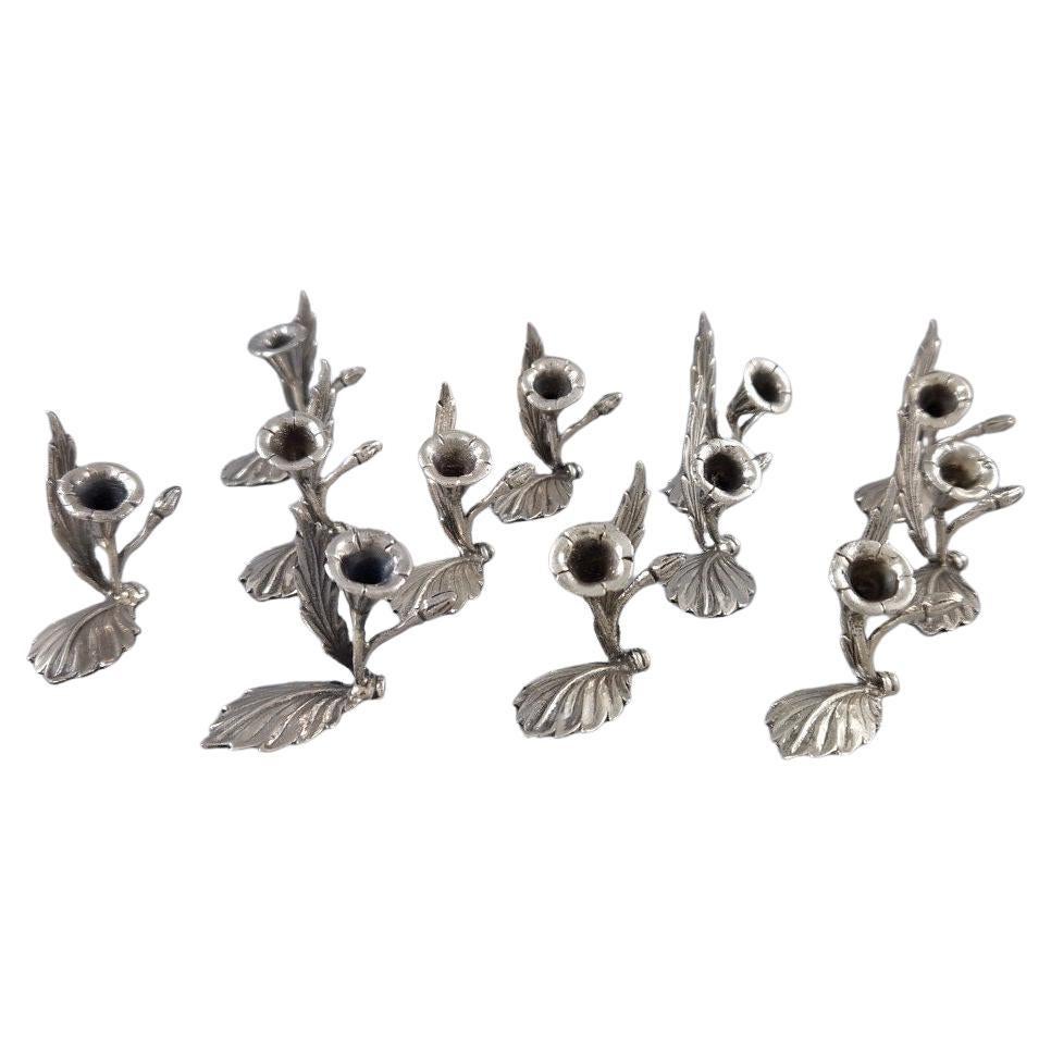 12 Sterling Silver Place Card Holders