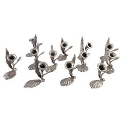 12 Sterling Silver Place Card Holders