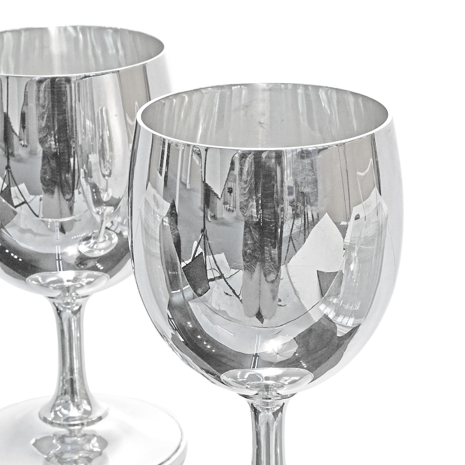 Sterling Silver 12 Sterling Water Goblets by Reed & Barton