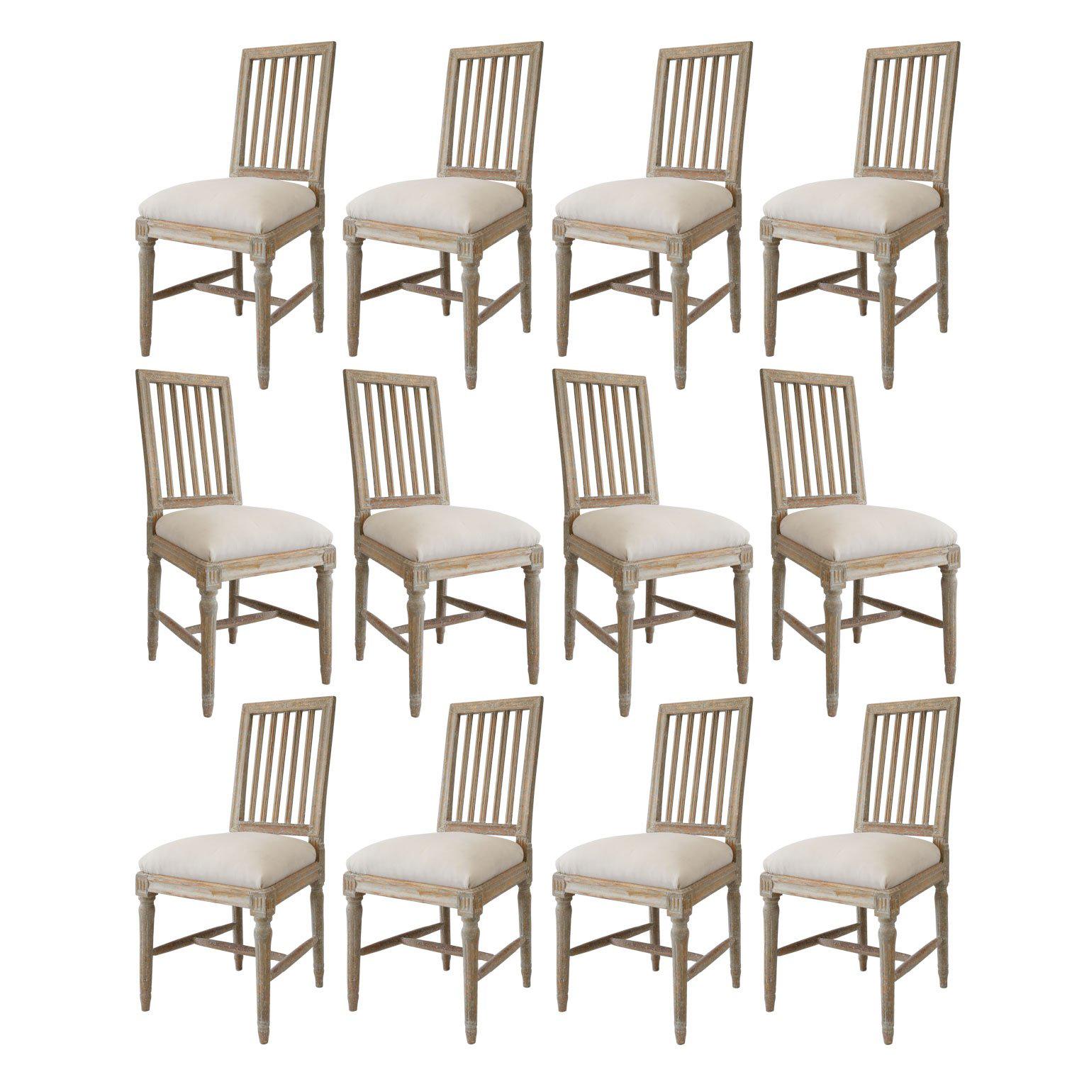 12 Swedish Dining Chairs