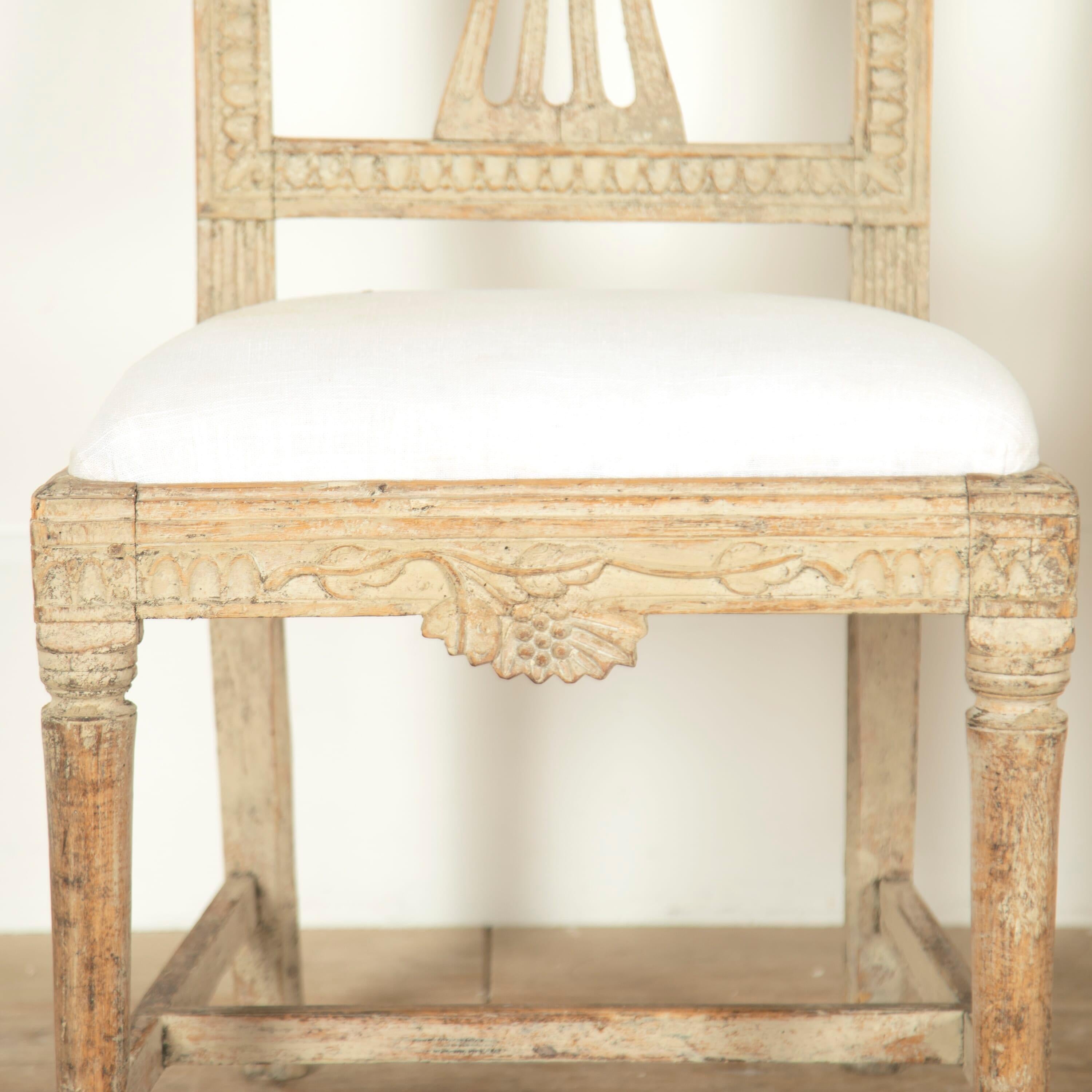 Gustavian 12 Swedish Dining Chairs from Lindome
