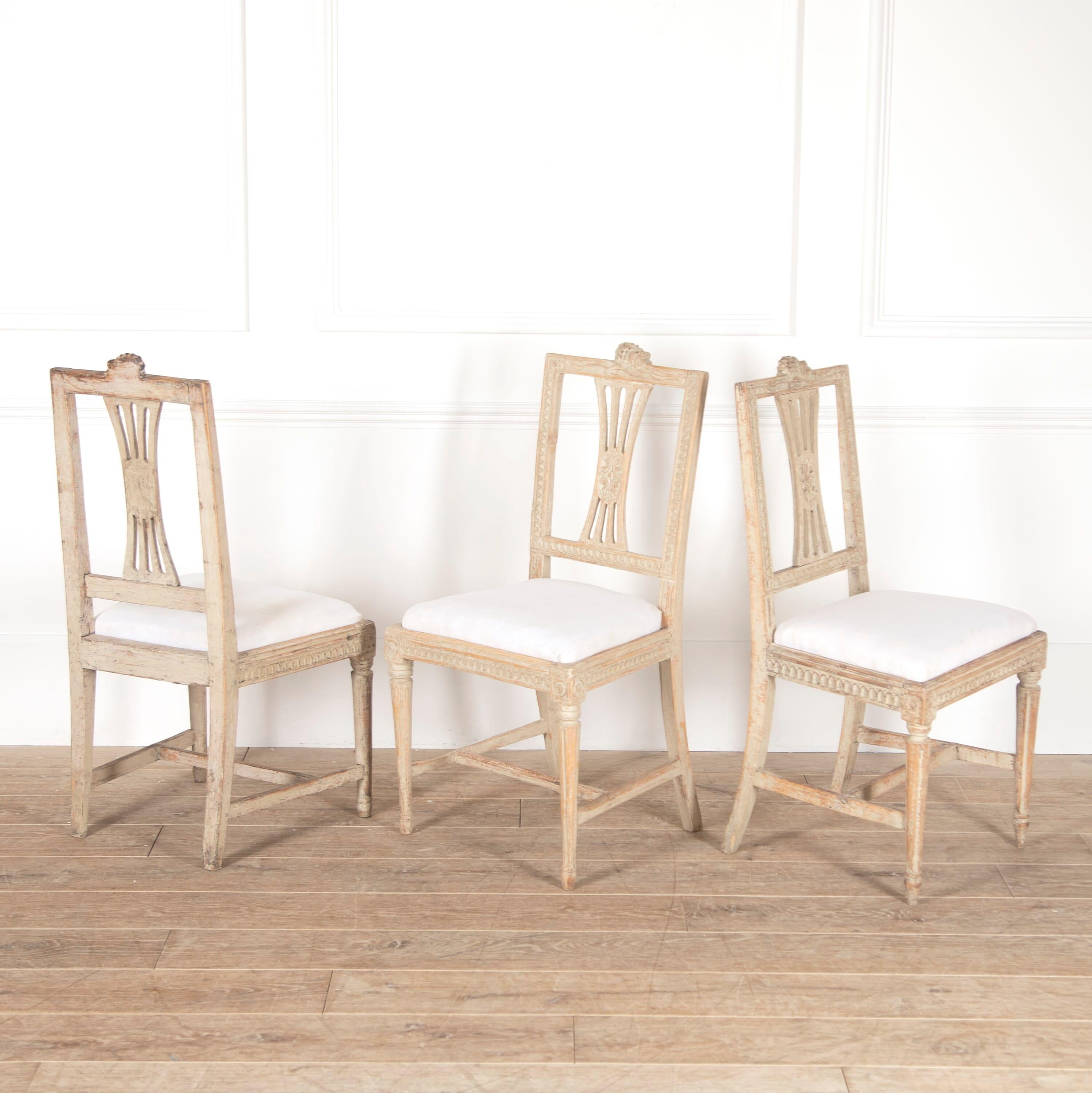 Wood 12 Swedish Dining Chairs from Lindome