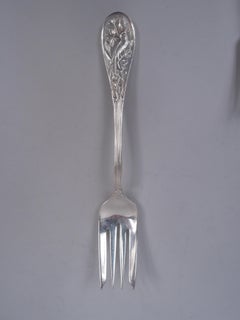 12 Tiffany Audubon Salatgabeln aus Sterlingsilber