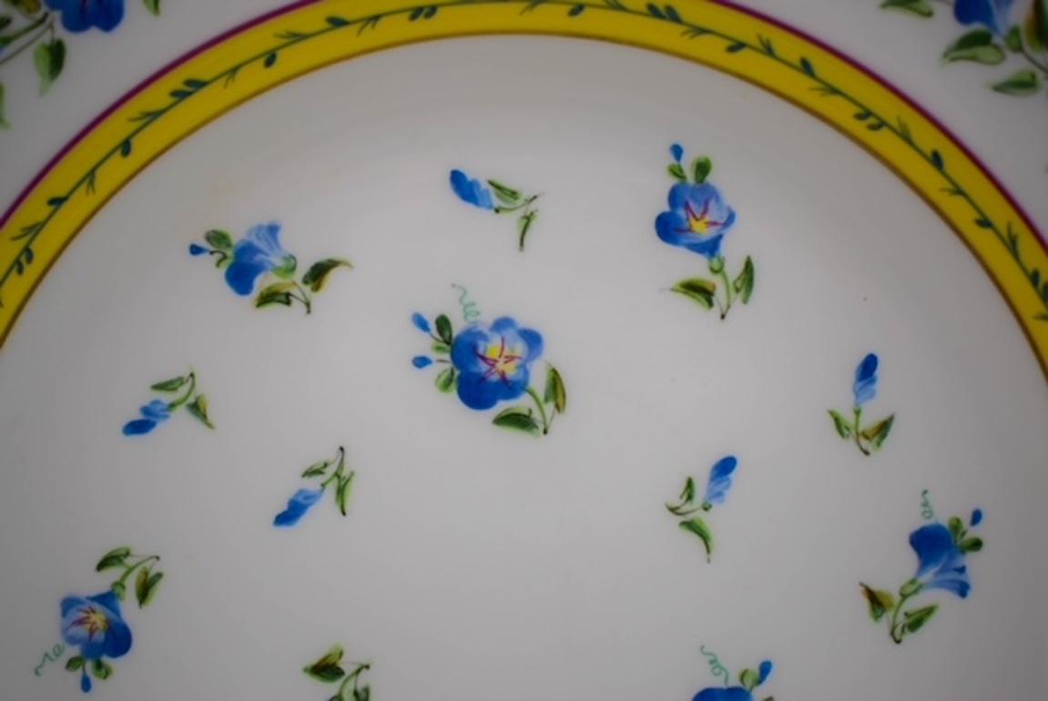 12 Tiffany & Co. Le Tallec Handpainted Porcelain Plates In Good Condition For Sale In Kensington, CT