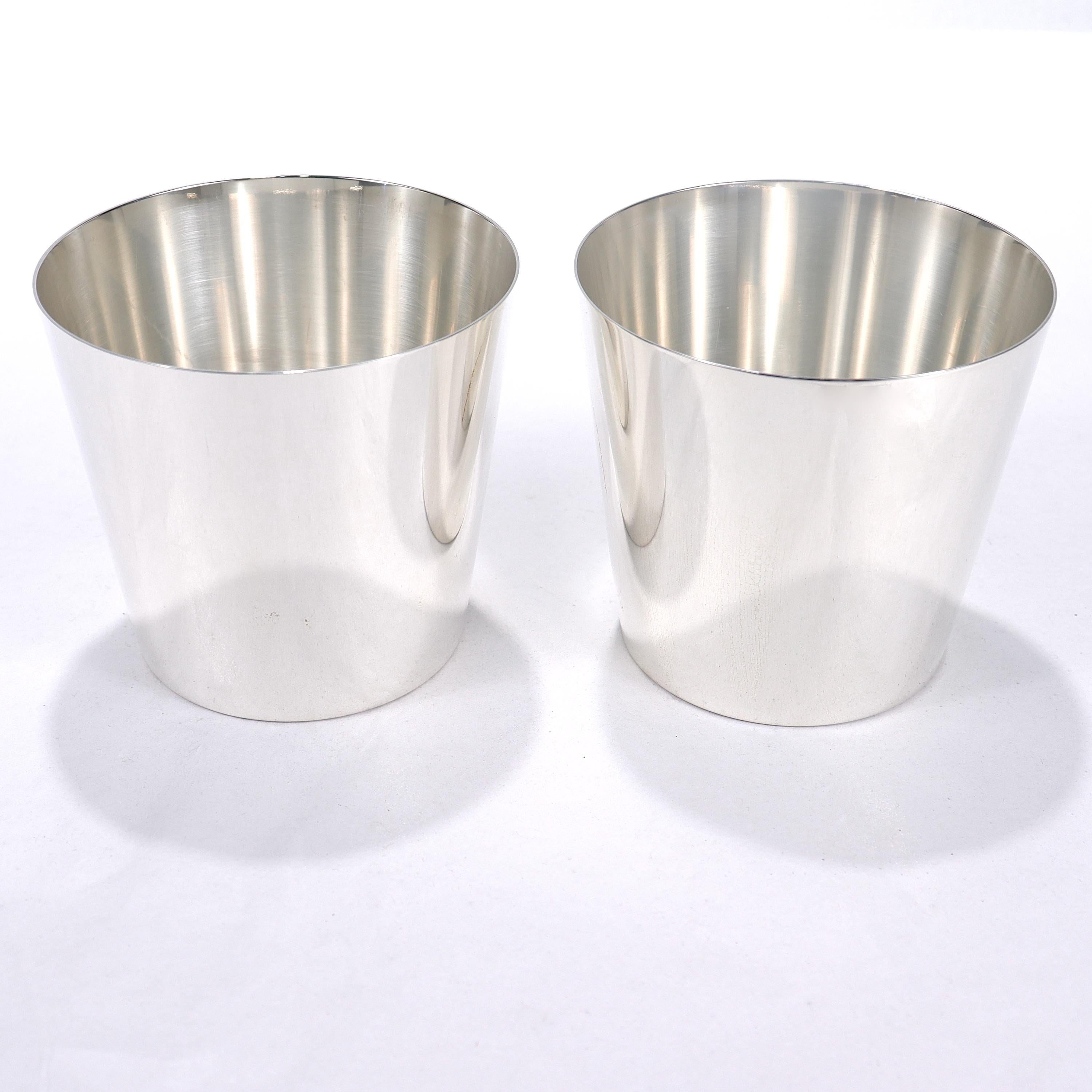 12 Tiffany & Co Sterling Silver Cocktail Tumblers or Mint Julep Cups 3