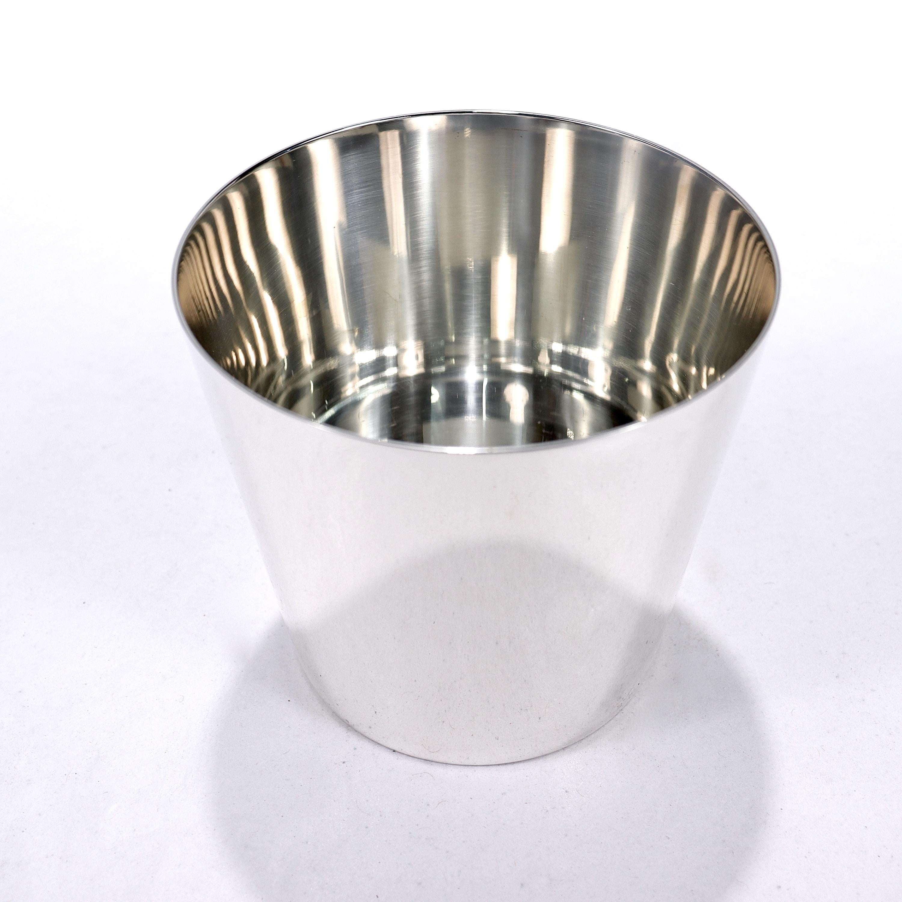 12 Tiffany & Co Sterling Silver Cocktail Tumblers or Mint Julep Cups 4