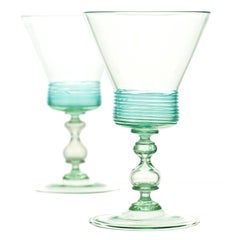 12 Venetian Water Goblets