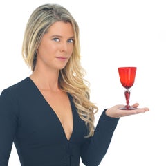 12 Copas de Vino Venecianas en Rubí