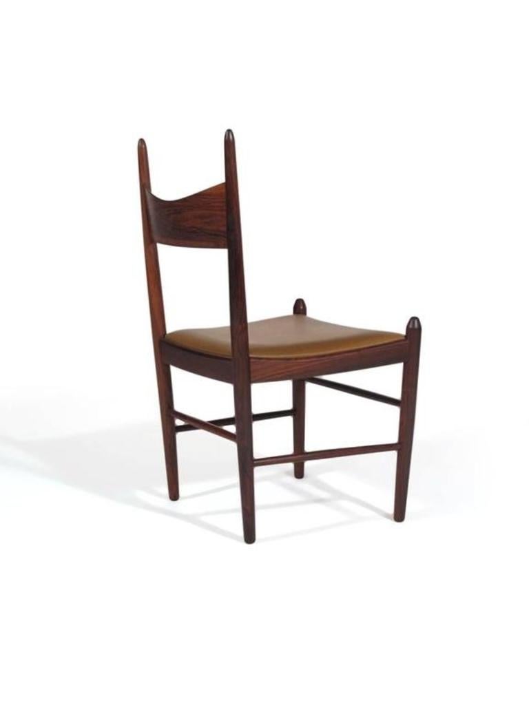 12 Vestervig Eriksen Rosewood Danish Dining Chairs 2