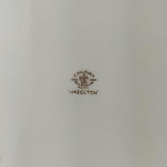 12 Vintage Cobalt Blue Dinner Plates by Coalport England, Great Shape