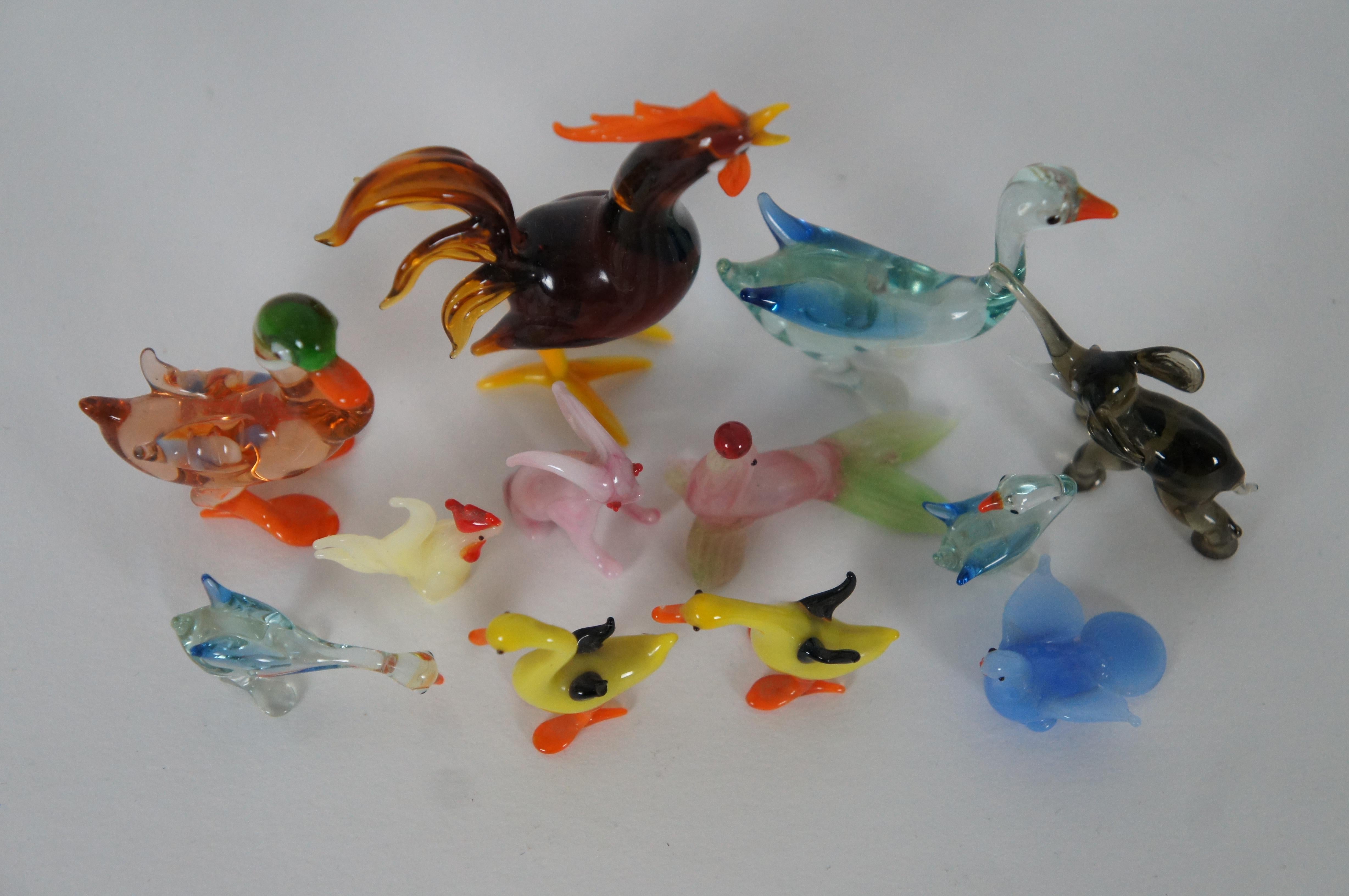 animal glass figurines