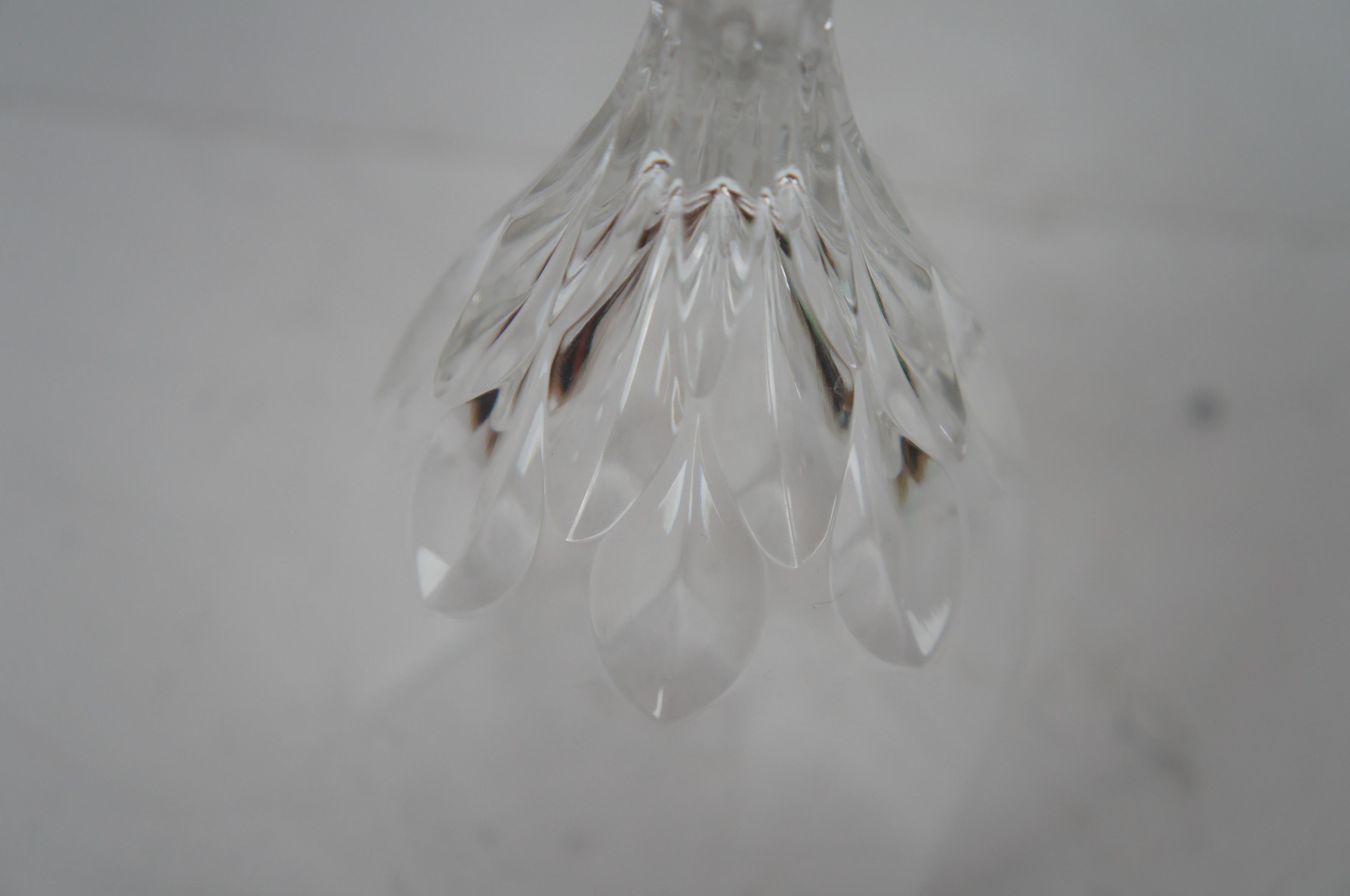 12 Vintage Gorham Cut Crystal Diamond Stemware Wine Water Goblets Glasses 1