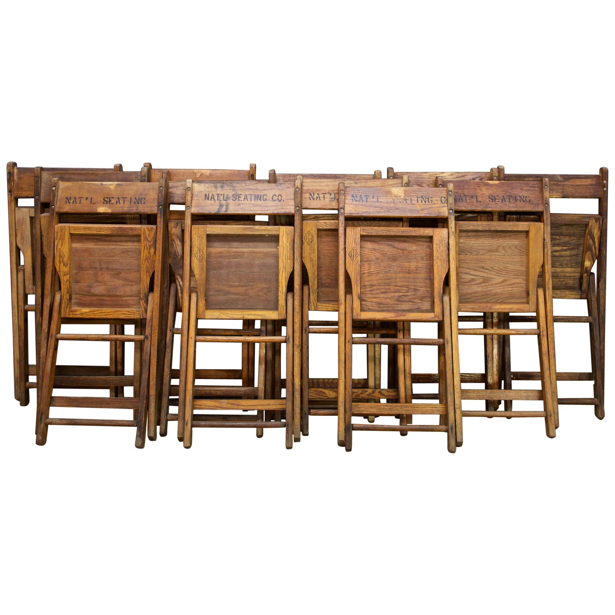 oak folding chairs