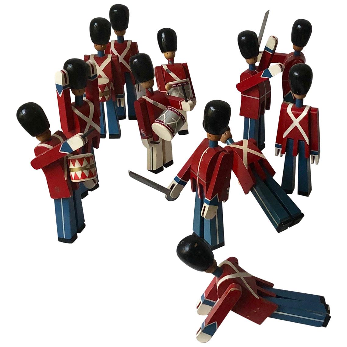 12 Vintage Royal Guardsmen by Kay Bojesen from 1950s