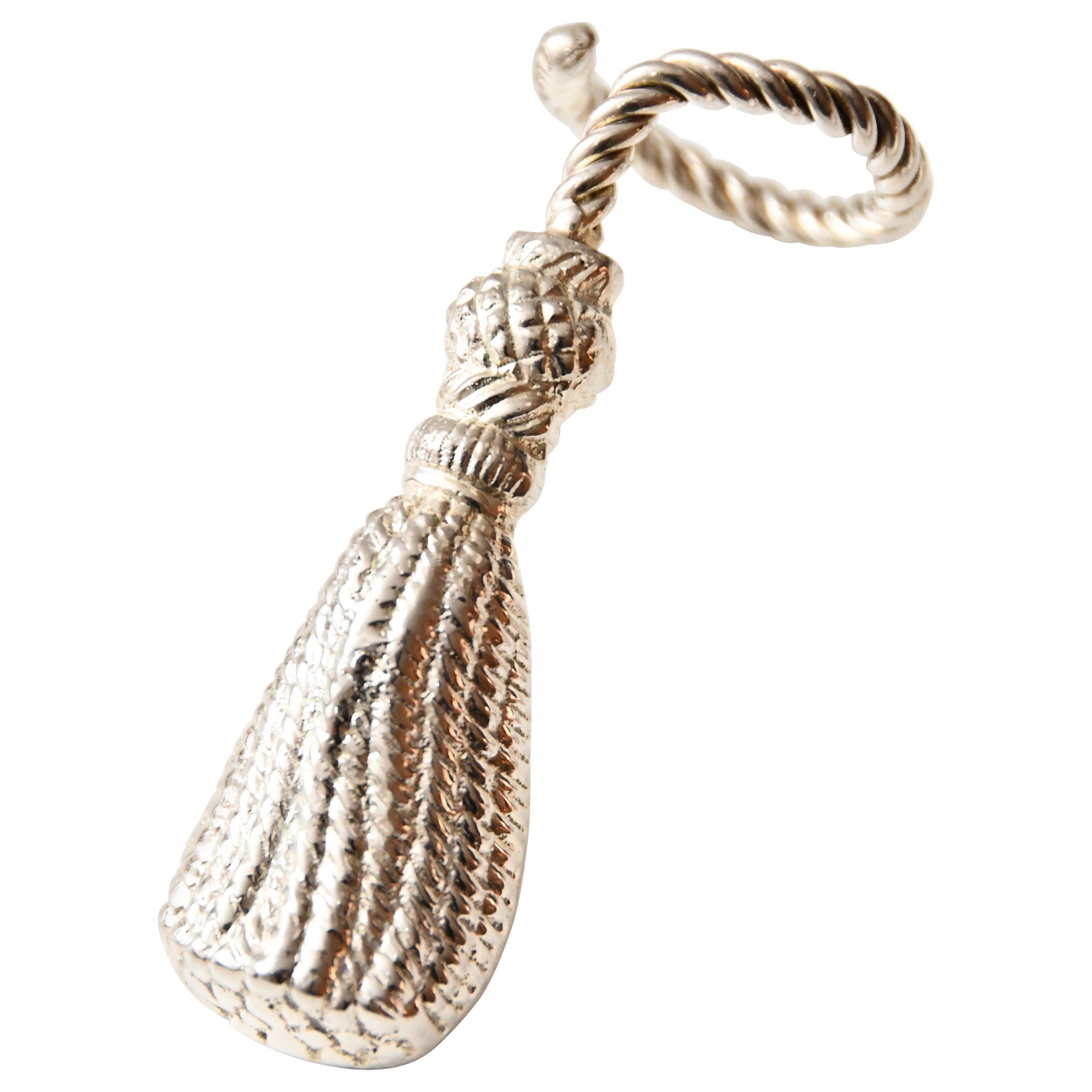 12 Vintage Versilberte Serviettenhalter aus Metall - Frankreich 1970 im Angebot