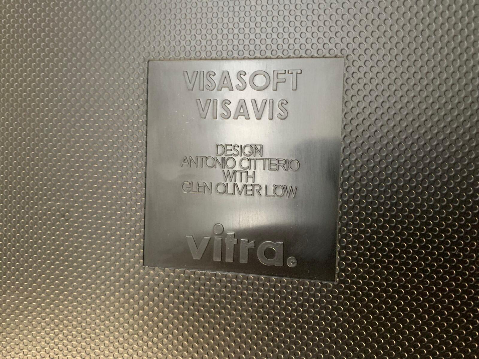 12 chaises de réunion Vitra « Visasoft » de salle à manger - en tissu et cuir dorés en vente 11