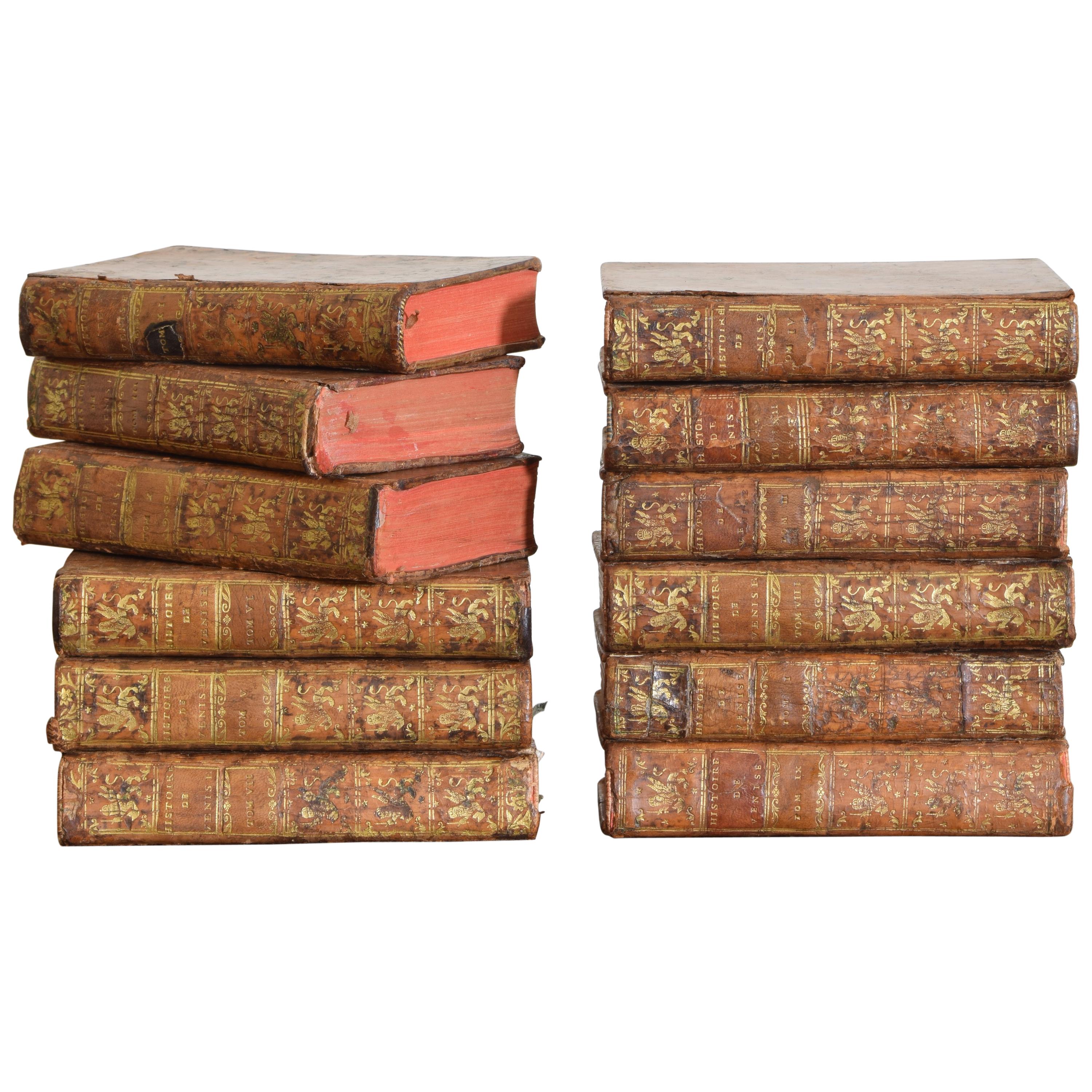 12 Volume Set " Histoire De Venise", France, 1760