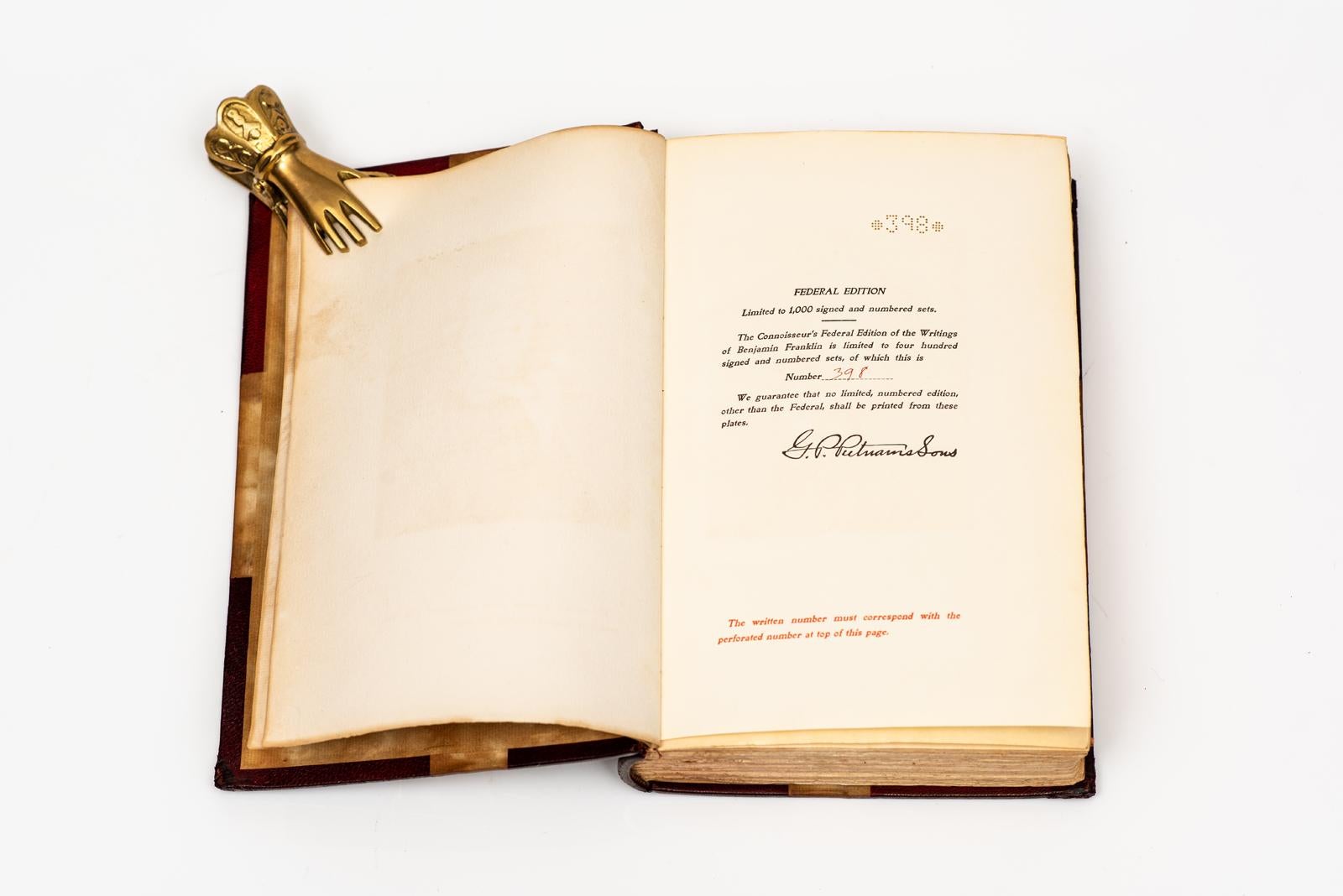 12 Volumes. Benjamin Franklin, Les œuvres Bon état - En vente à New York, NY