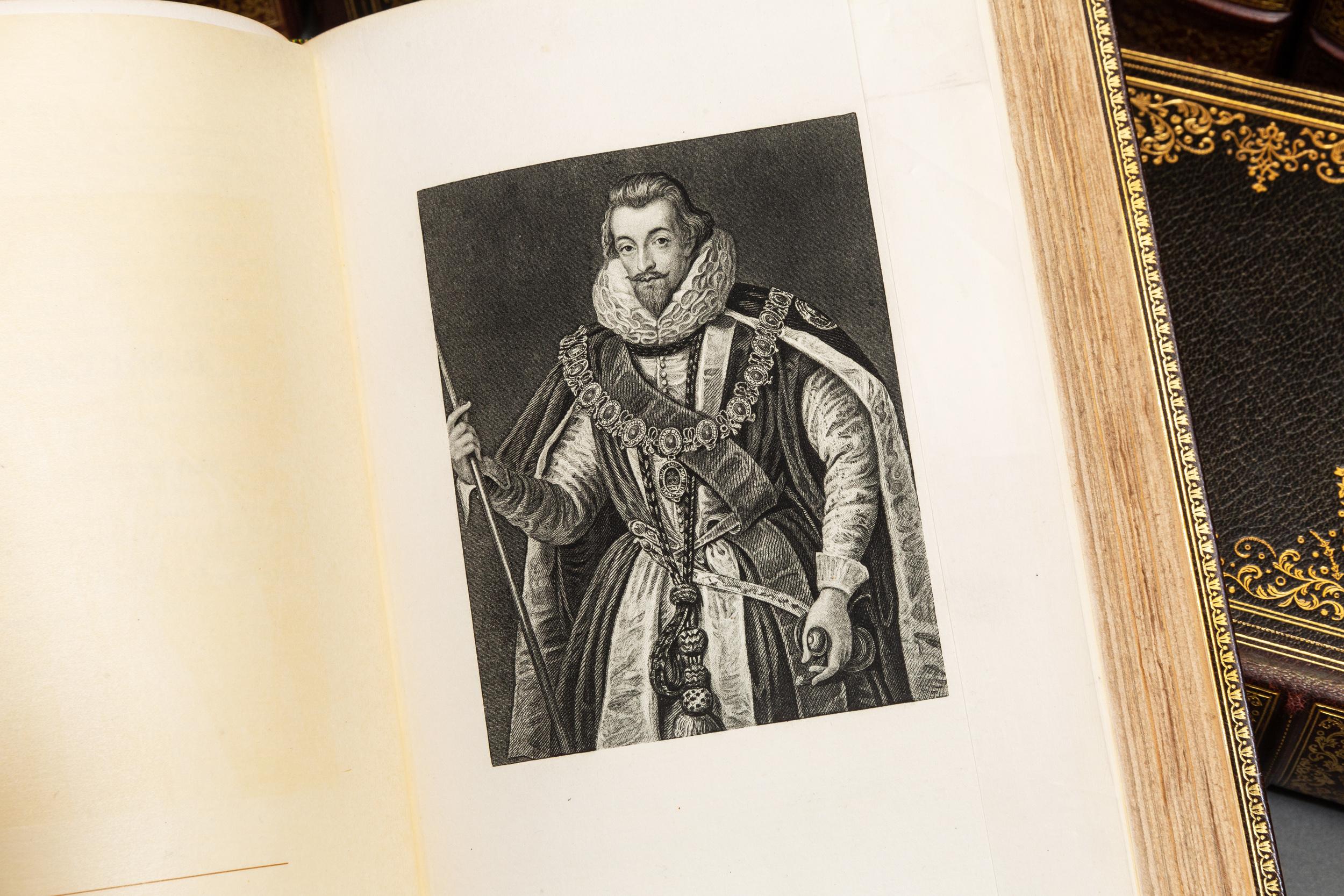 American 12 Volumes, Edmund Lodge, Portraits Of Illustrious Personages of Gt. Britain
