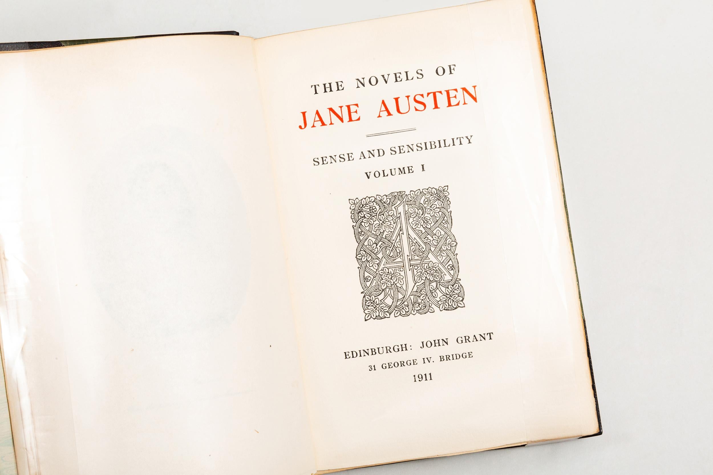 Leather 12 Volumes, Jane Austen, the Novels of Jane Austen