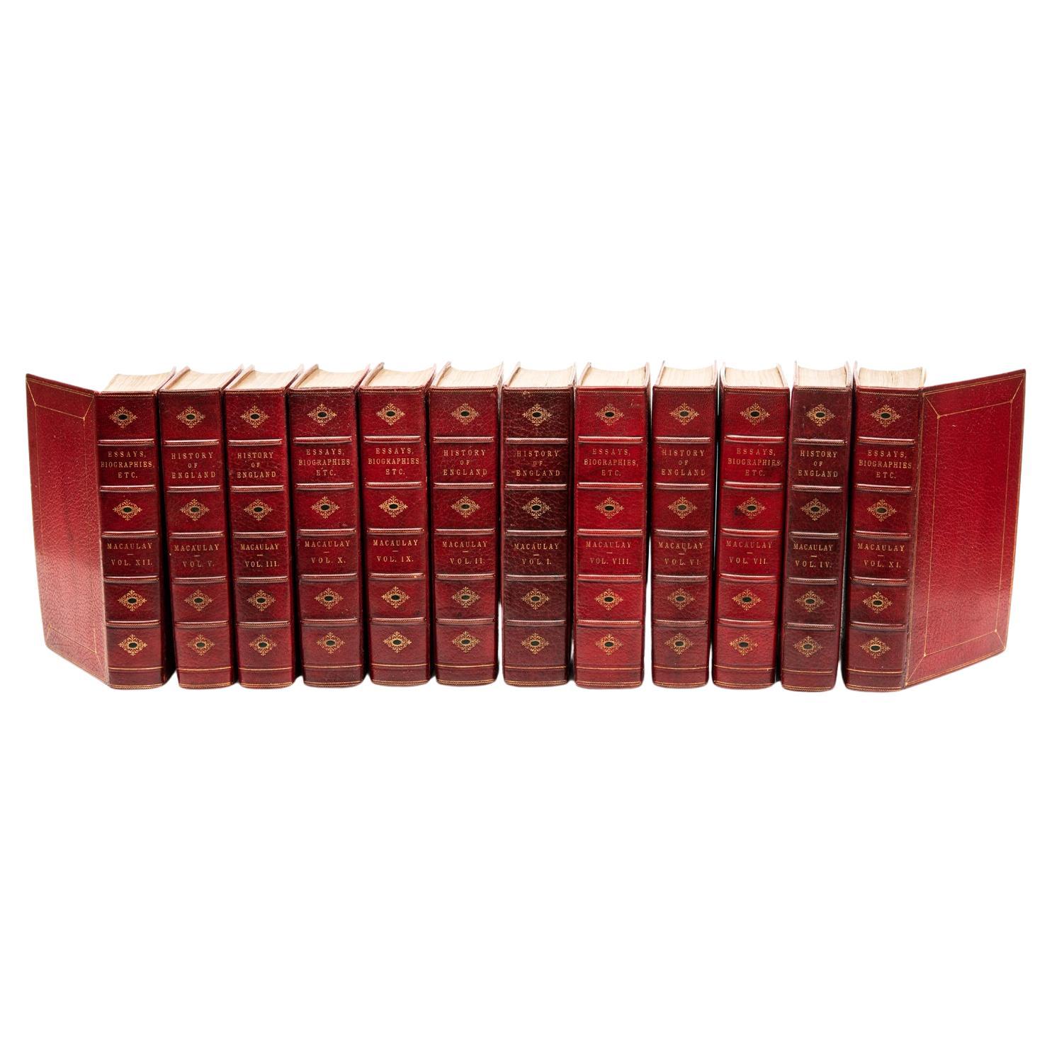 12 Volumes. Lord Macaulay, History of England.