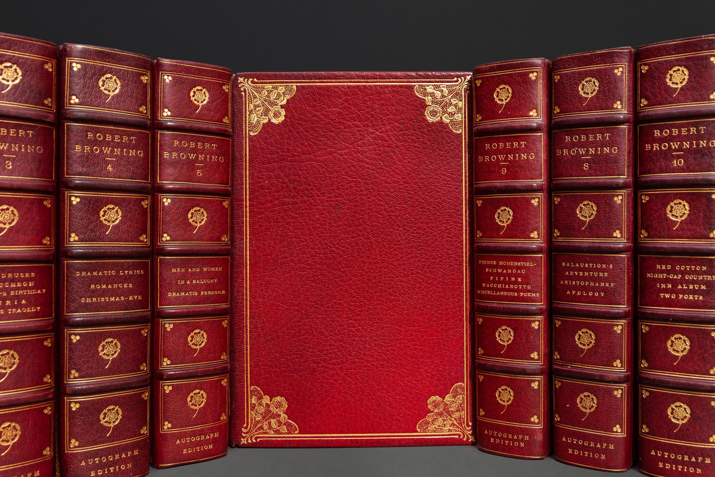 12 Bände, Robert Browning, Das gesamte Werk, Robert Browning (Leder) im Angebot