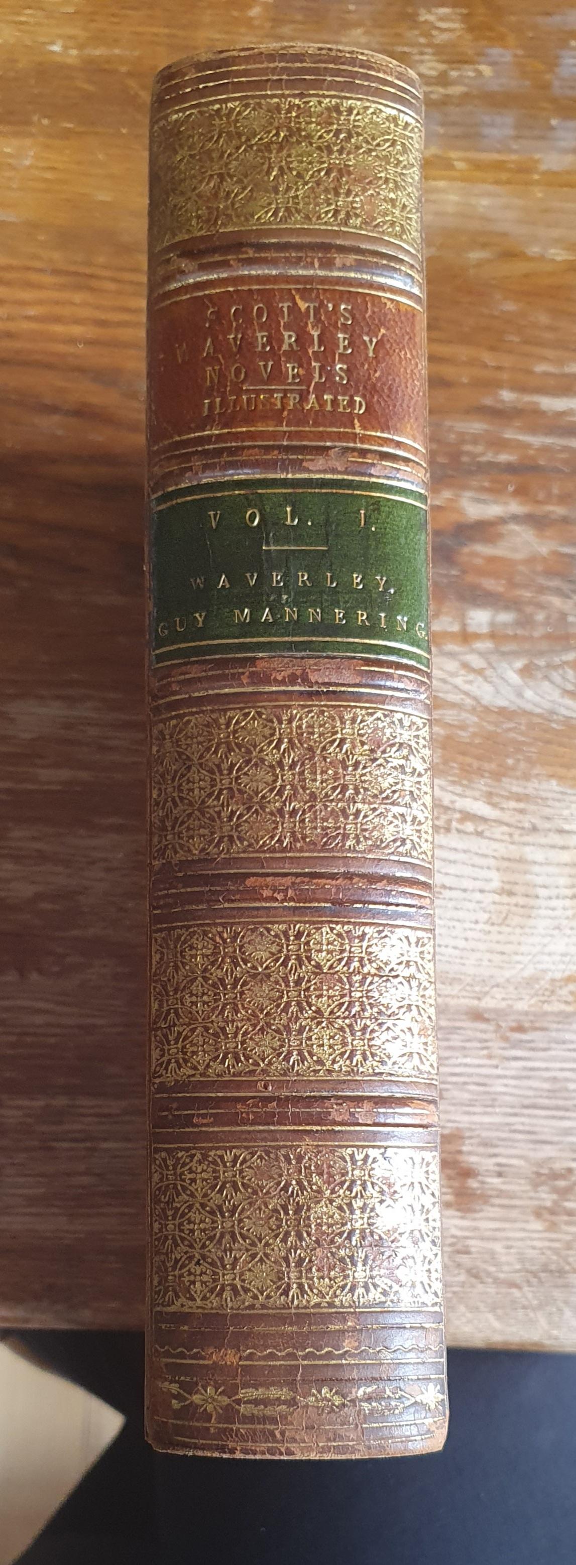 Mid-19th Century 12 Volumes, Sir Walter Scott, The Waverly novels For Sale