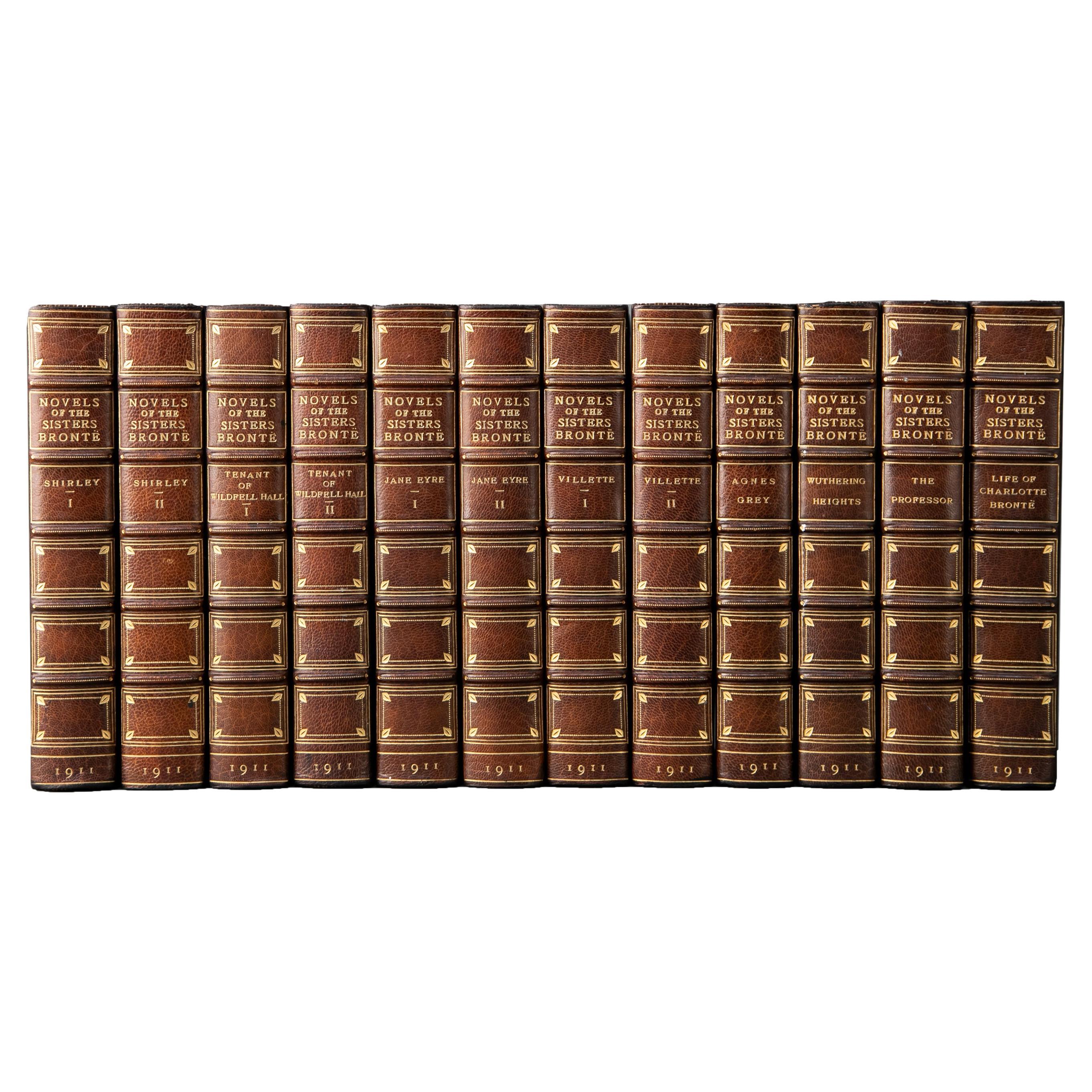 12 Volumes. The Brontë Sisters, Novels. For Sale