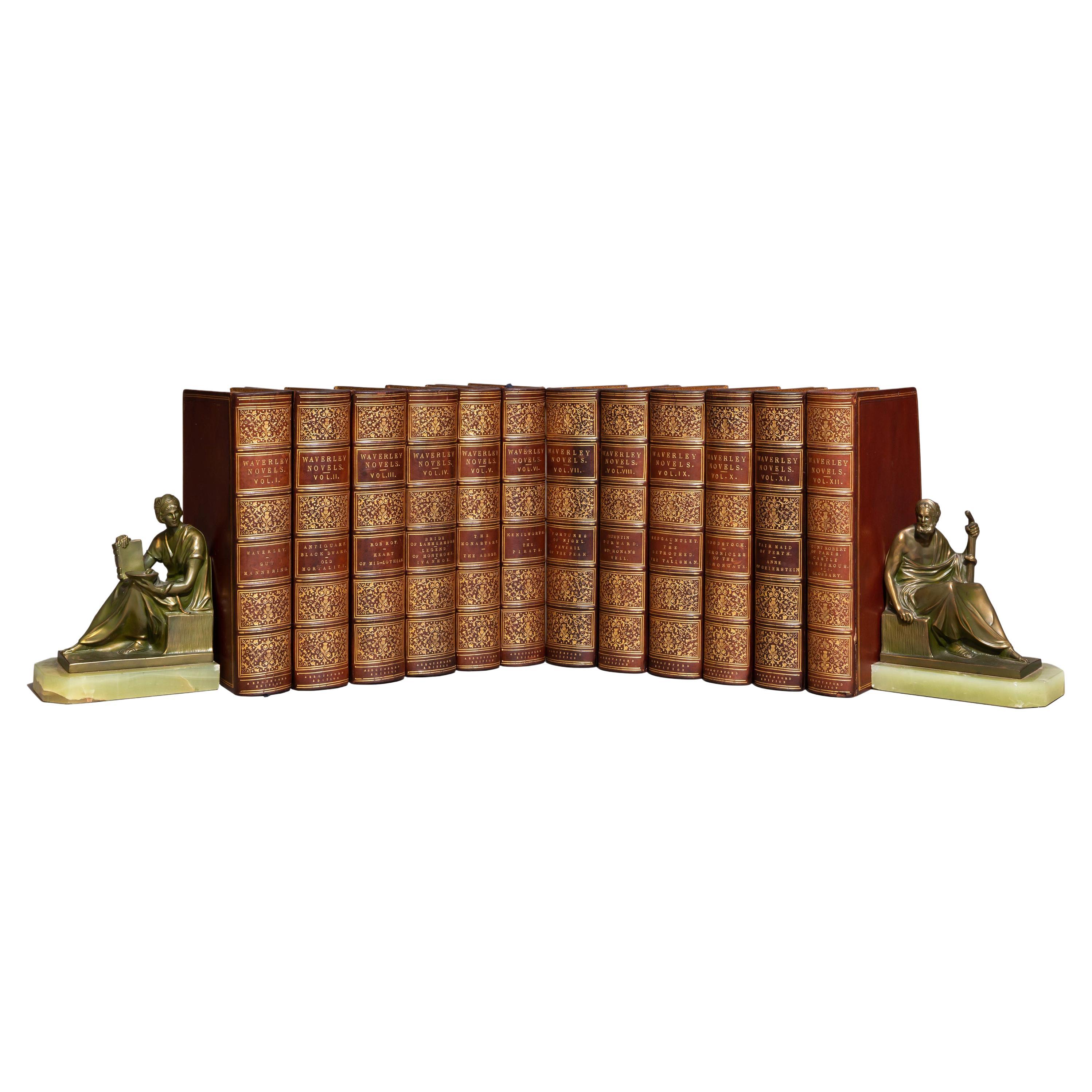 12 Volumes,  Sir Walter Scott. Waverley, The Novels