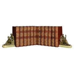 Antique 12 Volumes,  Sir Walter Scott. Waverley, The Novels