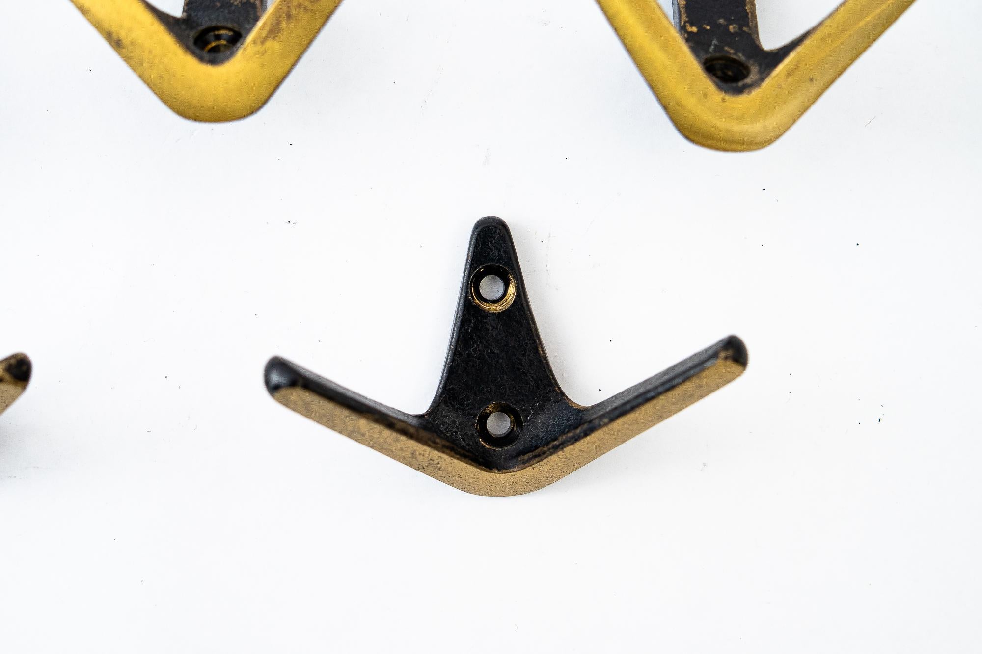 Mid-Century Modern 12 Wall Hooks by Herta Baller, around 1950s For Sale
