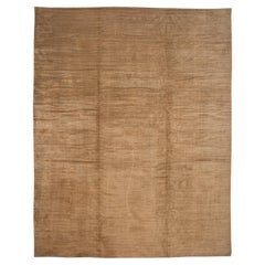 12 x 15 Tapis moderne en laine du Népal fait à la main, coloris Brown