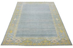 12 X 19 Blue Contemporary Sultanabad Designed Wool Rug By Apadana