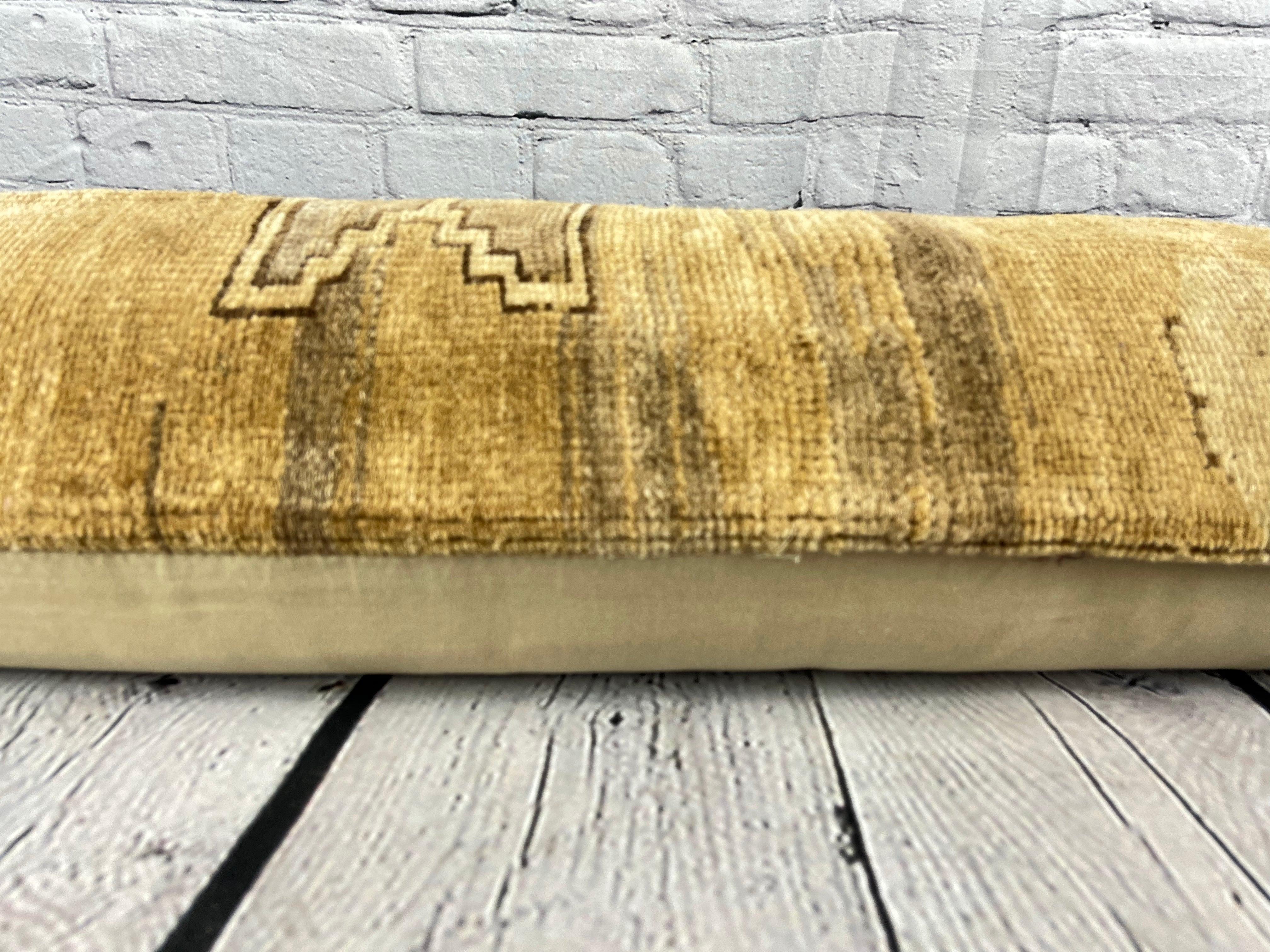 12 x 46 Lumbar Rug Pillow Bliss Haven Turkish Pillow Cushion Cover #7740 In New Condition For Sale In Houston, TX