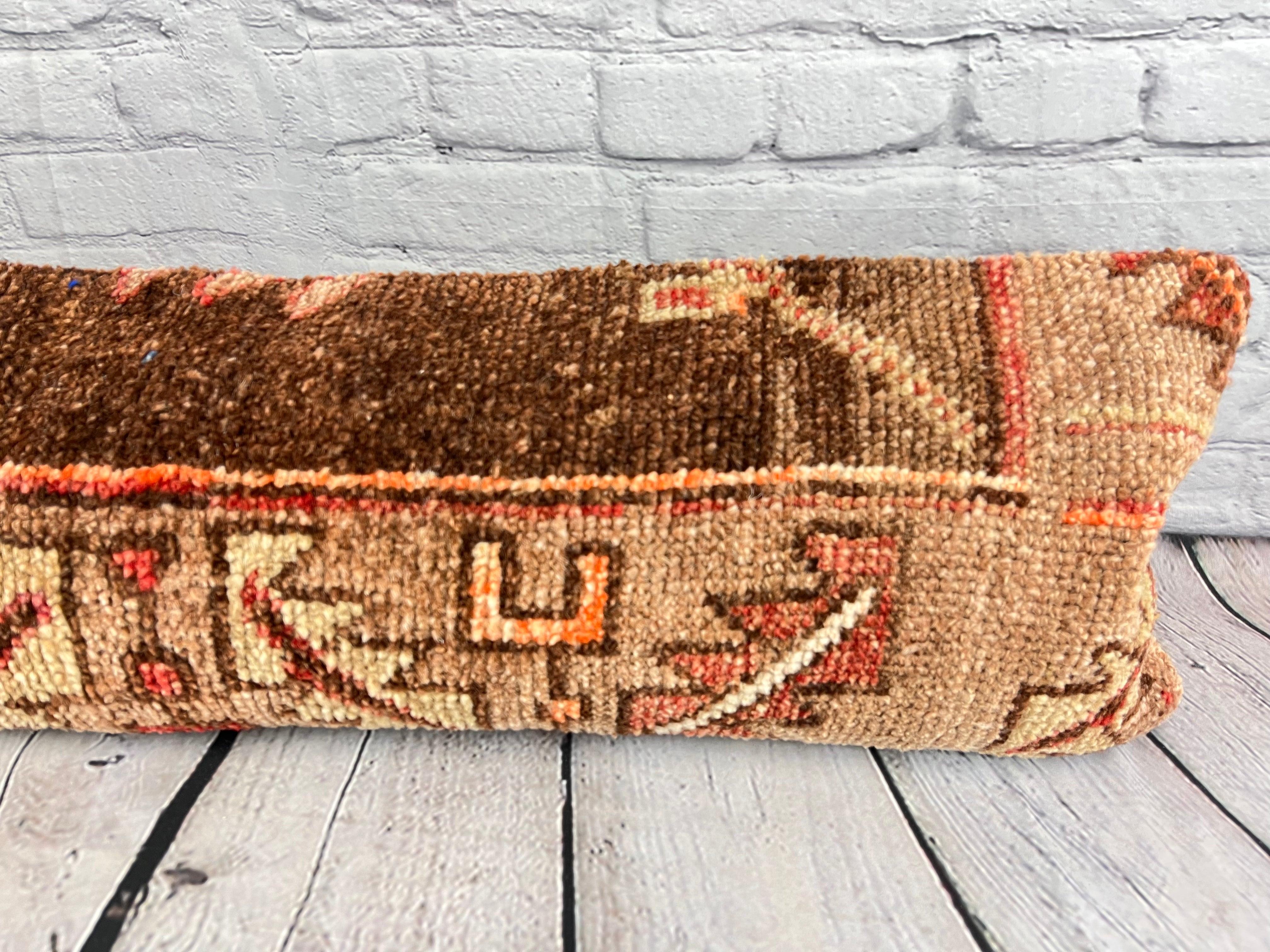 Turc Coussin de tapisserie lombaire 12 x 46 style bohème chic turc coussin de protection n° 7789 en vente
