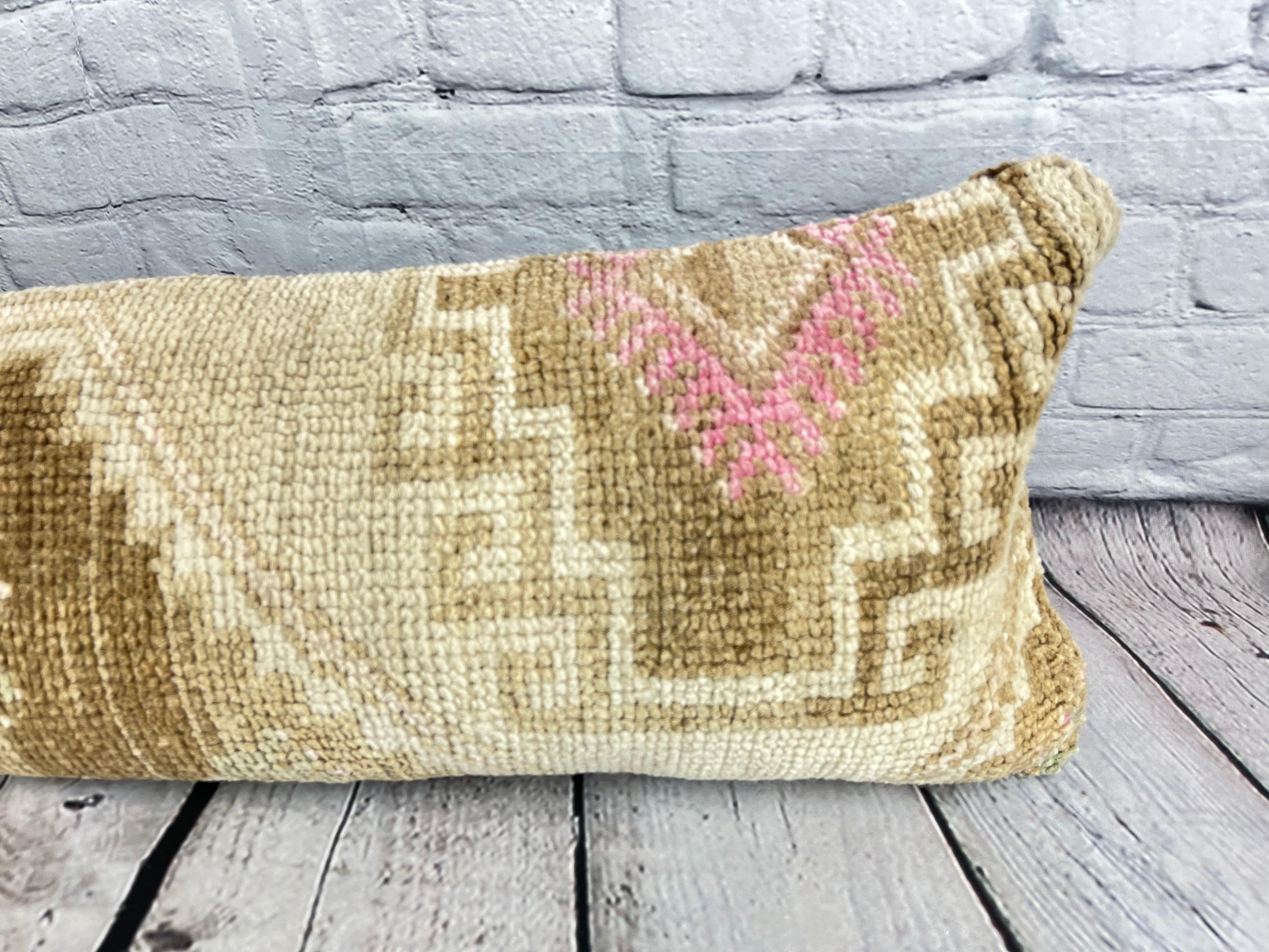 Turco 12 x 46 Cuscino Tappeto Lombare Cappadocian Zen Turkish Pillow Cushion Cover #7502 in vendita