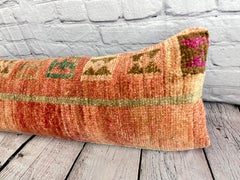 12 x 46 Lumbar Rug Pillow Colorful Tradition Turkish Pillow Cushion Cover #7510