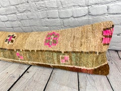 12 x 46 Almohada lumbar Almohada turca Comfort Nook Funda de cojín #7756