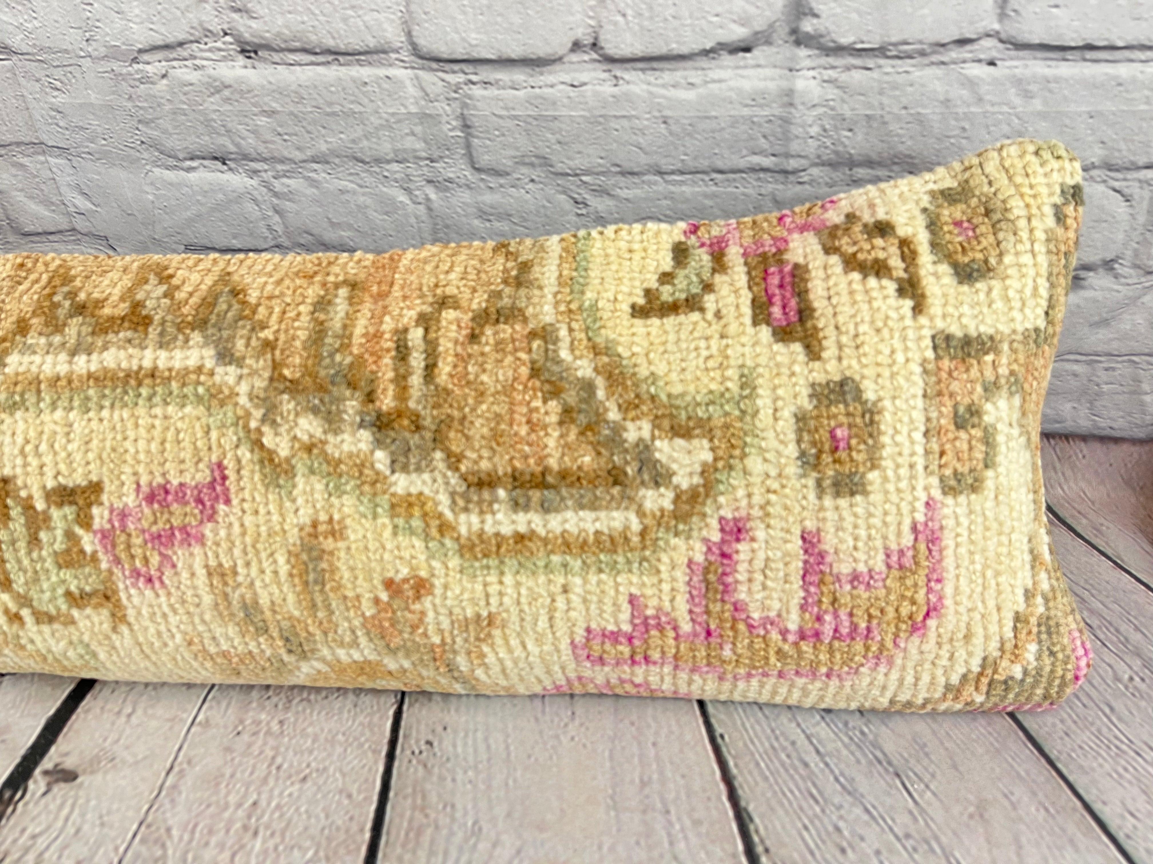 Turc Tapis lombaire brodé de coussins de luxe turcs 12 x 46 #7541 en vente
