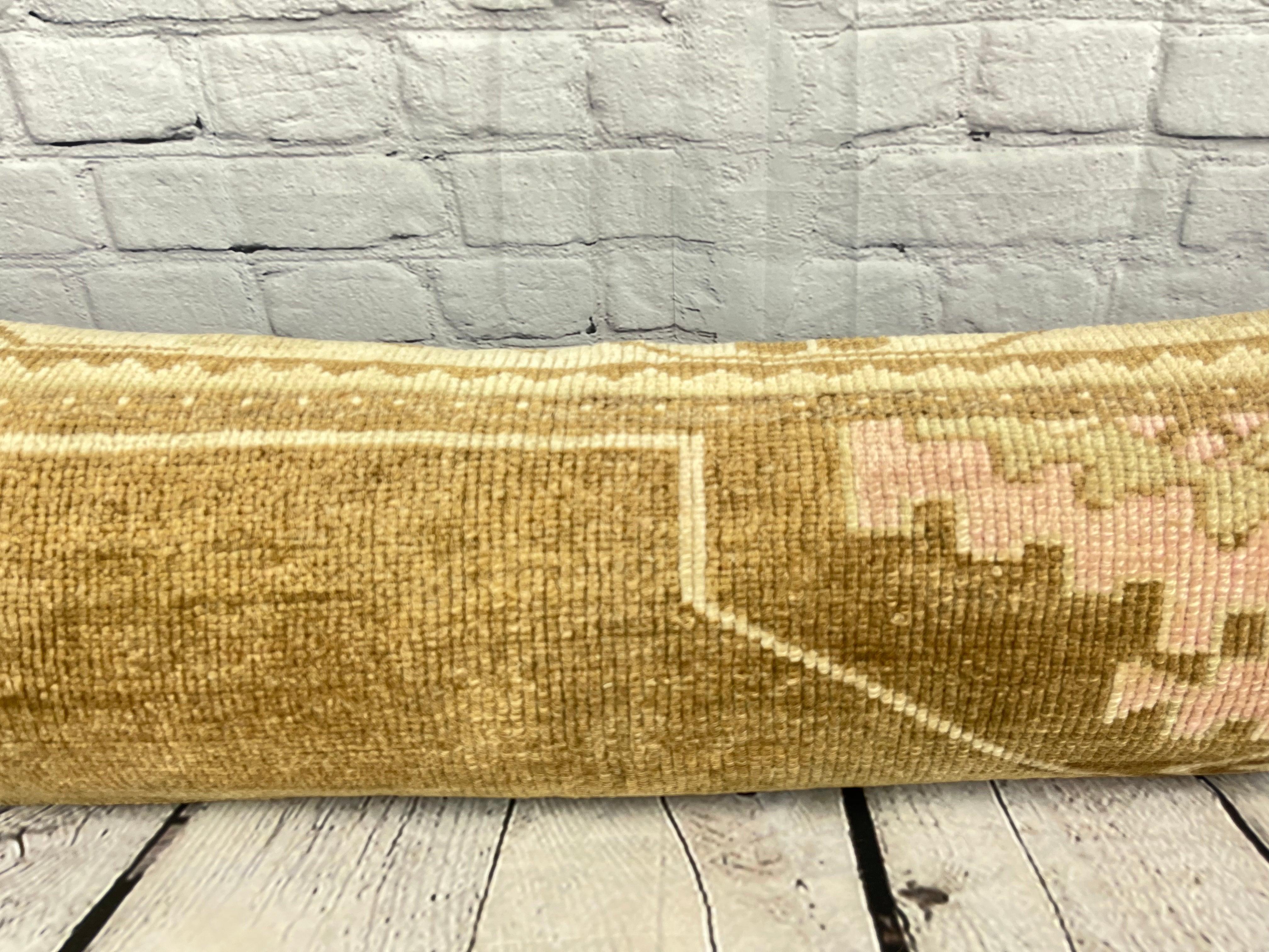 12 x 46 Lendenteppich Heritage Heirlooms Türkisches Kissen mit Kissenbezug #7530 im Zustand „Neu“ im Angebot in Houston, TX