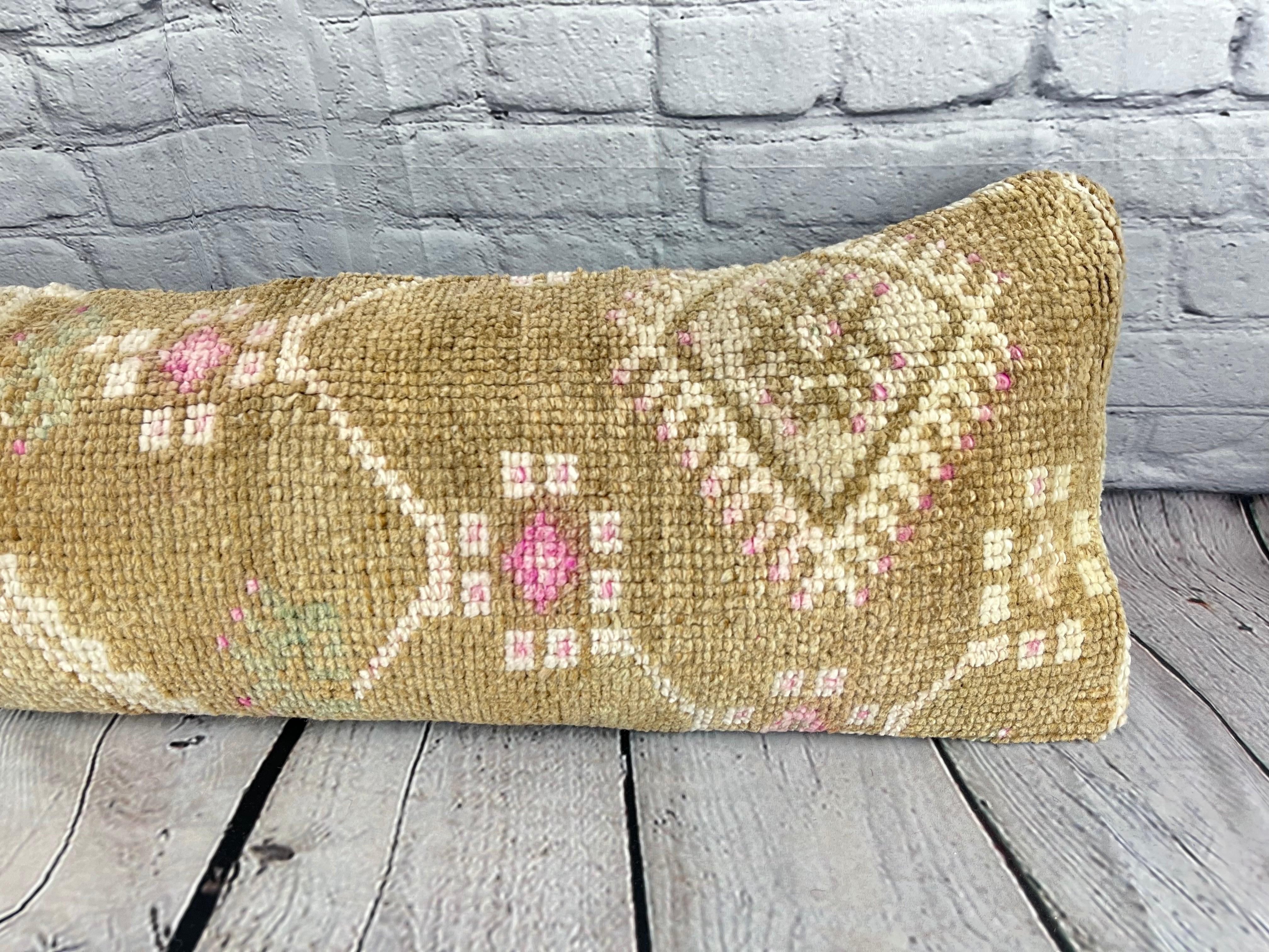 Turco 12 x 46 Cuscino tappeto lombare Istanbul Dream Turkish Pillow Cushion Cover #7516 in vendita