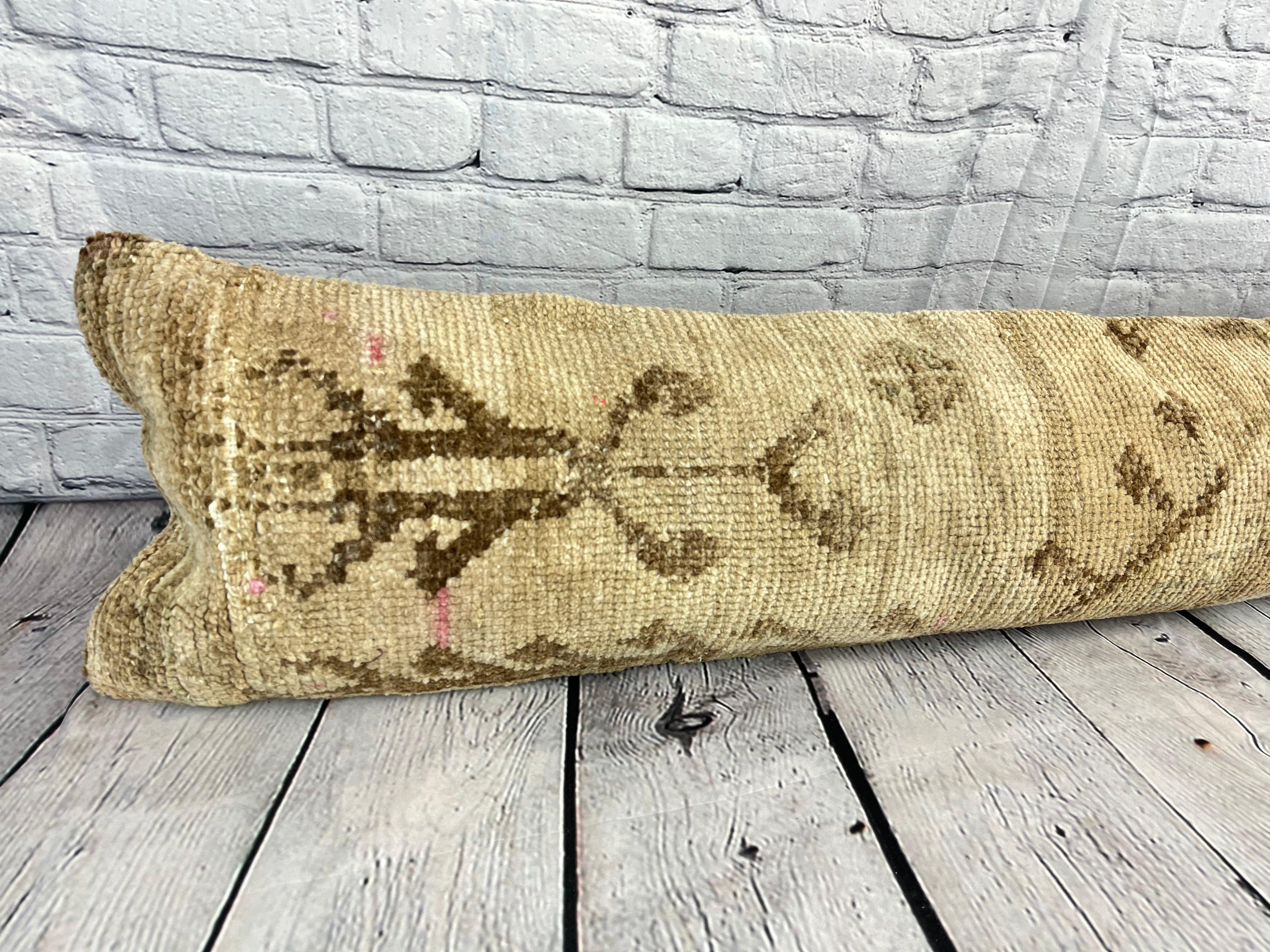 Noué à la main 12 x 46 Coussin Lombaire Jewel Oasis Coussin Turc Housse de Coussin #7787 en vente