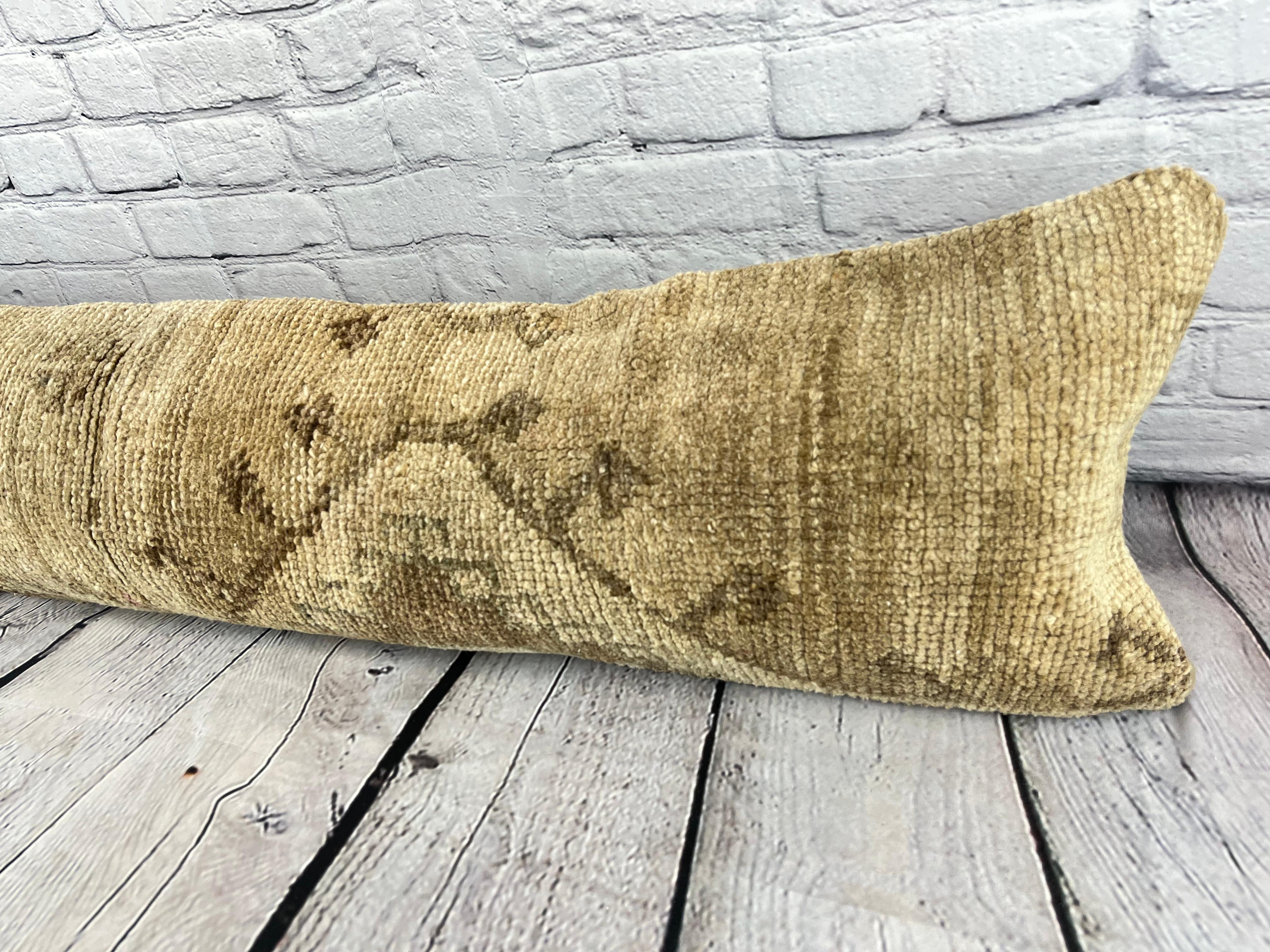 XXI secolo e contemporaneo 12 x 46 cuscino per tappeto lombare Jewell Oasis Turkish Pillow Cushion Cover #7787 in vendita
